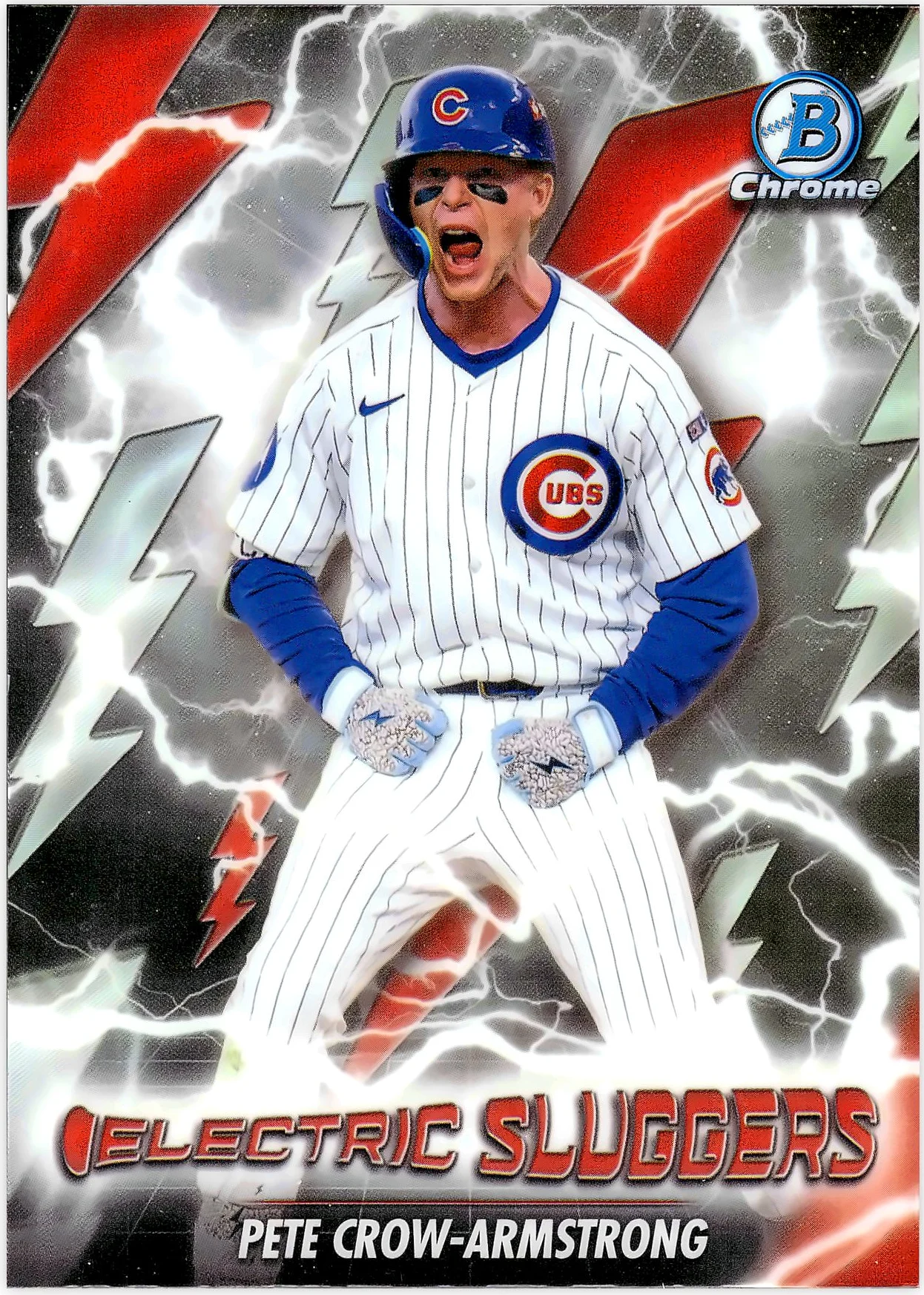 Pete Crow-Armstrong #ES-24 Electric Sluggers 2026 Baseball baseball card - Front