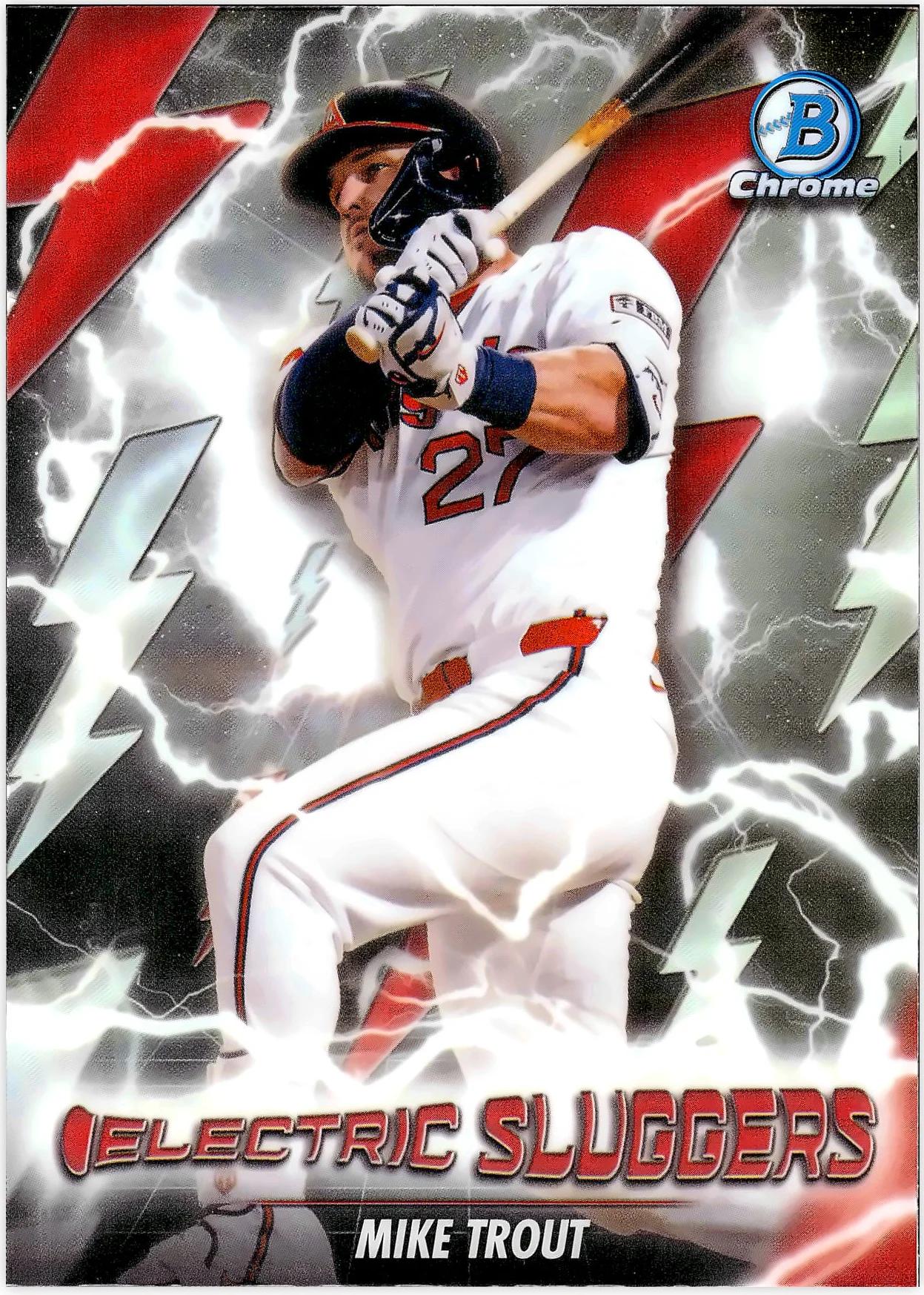 Mike Trout #ES-25 Electric Sluggers 2026 Baseball baseball card - Front