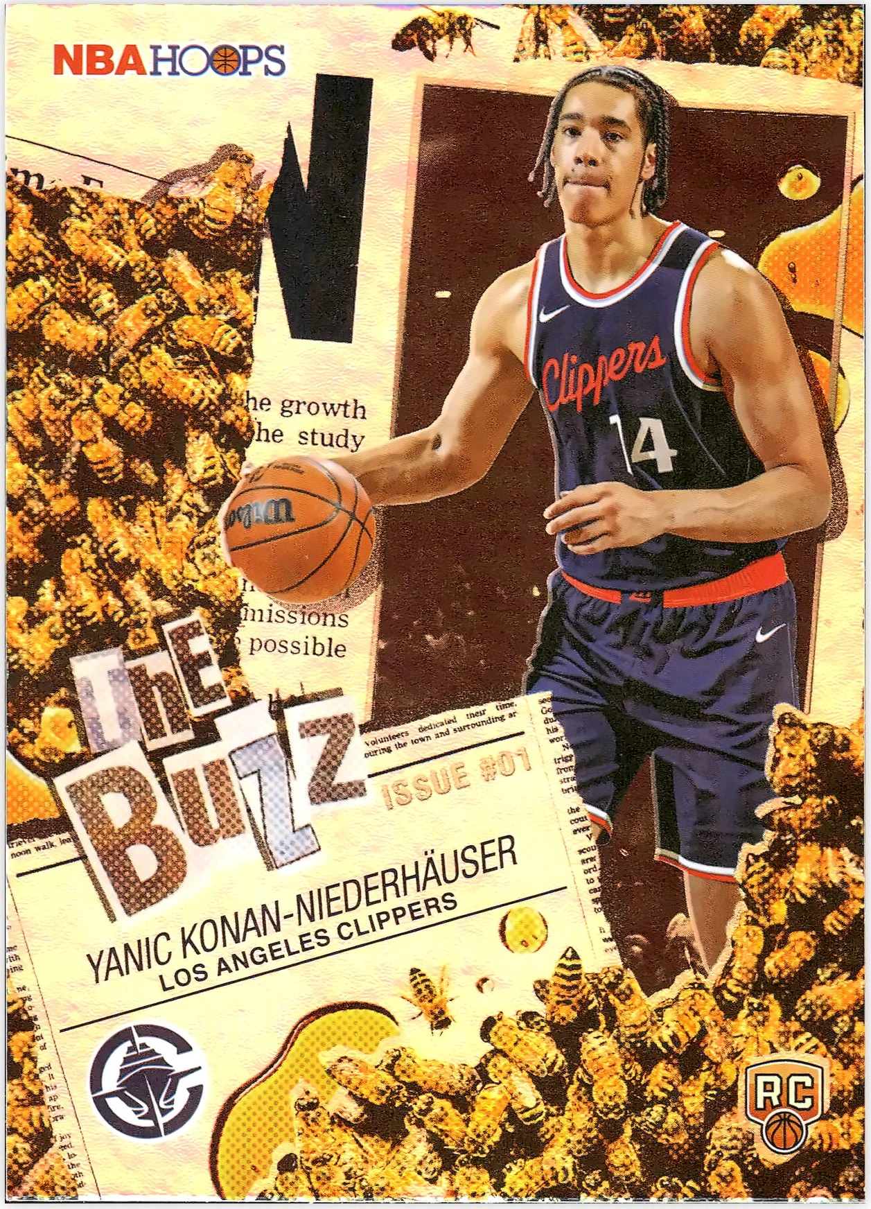 Yanic Konan-Niederhäuser #TB-30 The Buzz Rookie Card 2026 NBA Hoops basketball rookie card - Front