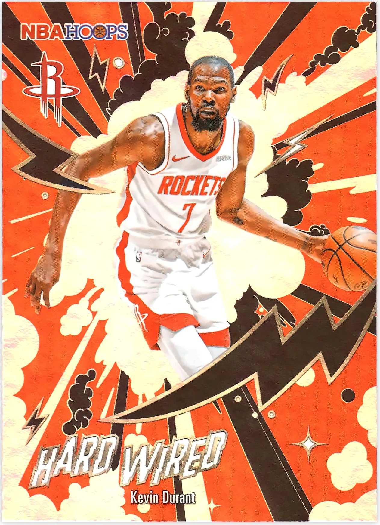 Kevin Durant #HW-7 Hard Wired 2026 NBA Hoops basketball card - Front