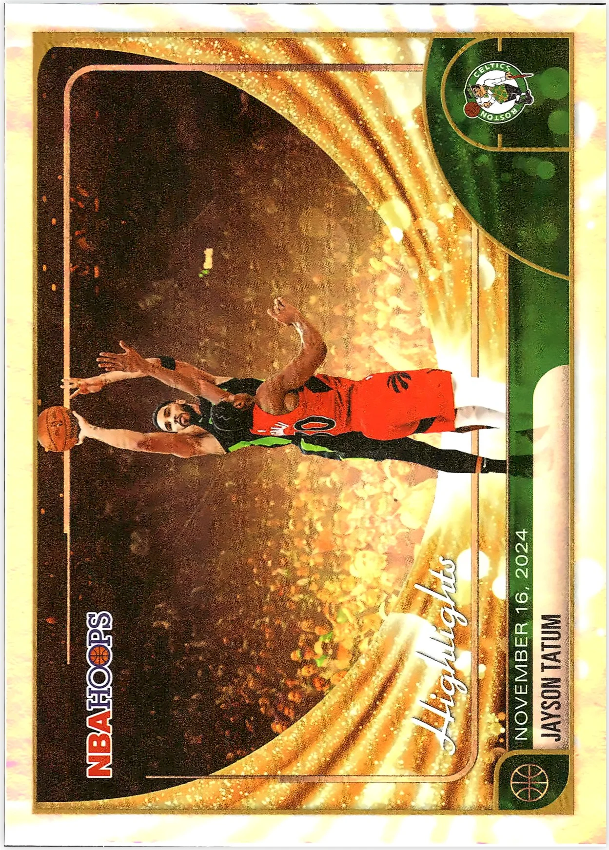 Jayson Tatum #263 Highlights 2026 NBA Hoops basketball card - Front