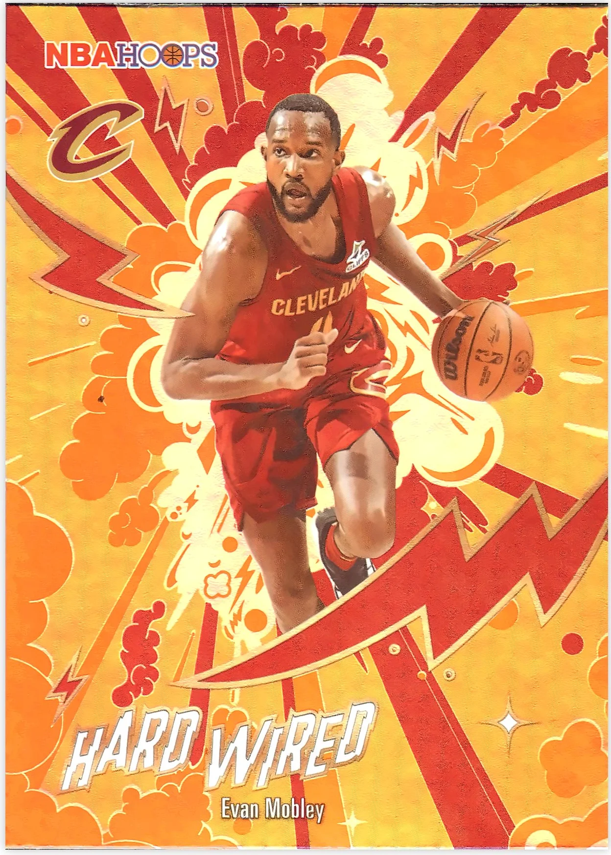 Evan Mobley #HW-18 Hard Wired 2026 NBA Hoops basketball card - Front