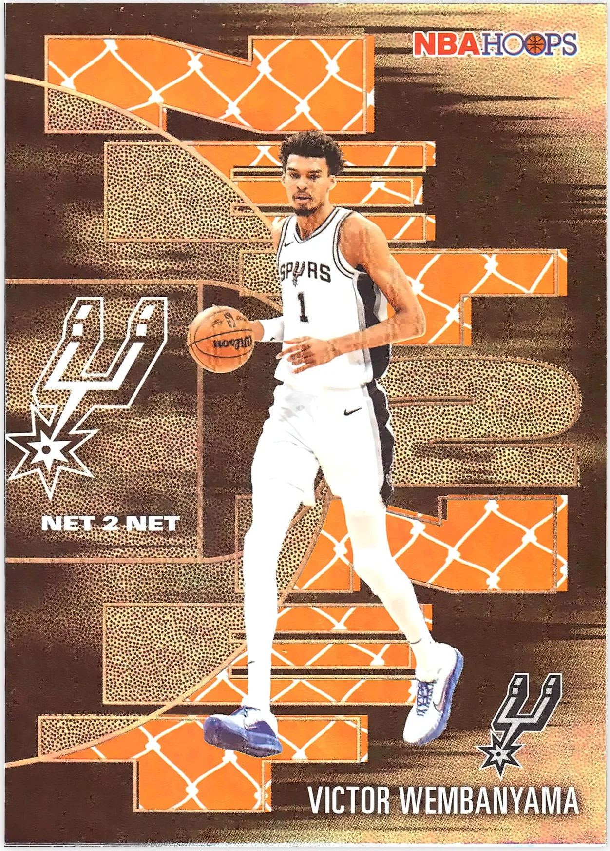 Victor Wembanyama #NTN-28 Net 2 Net 2026 NBA Hoops basketball card - Front