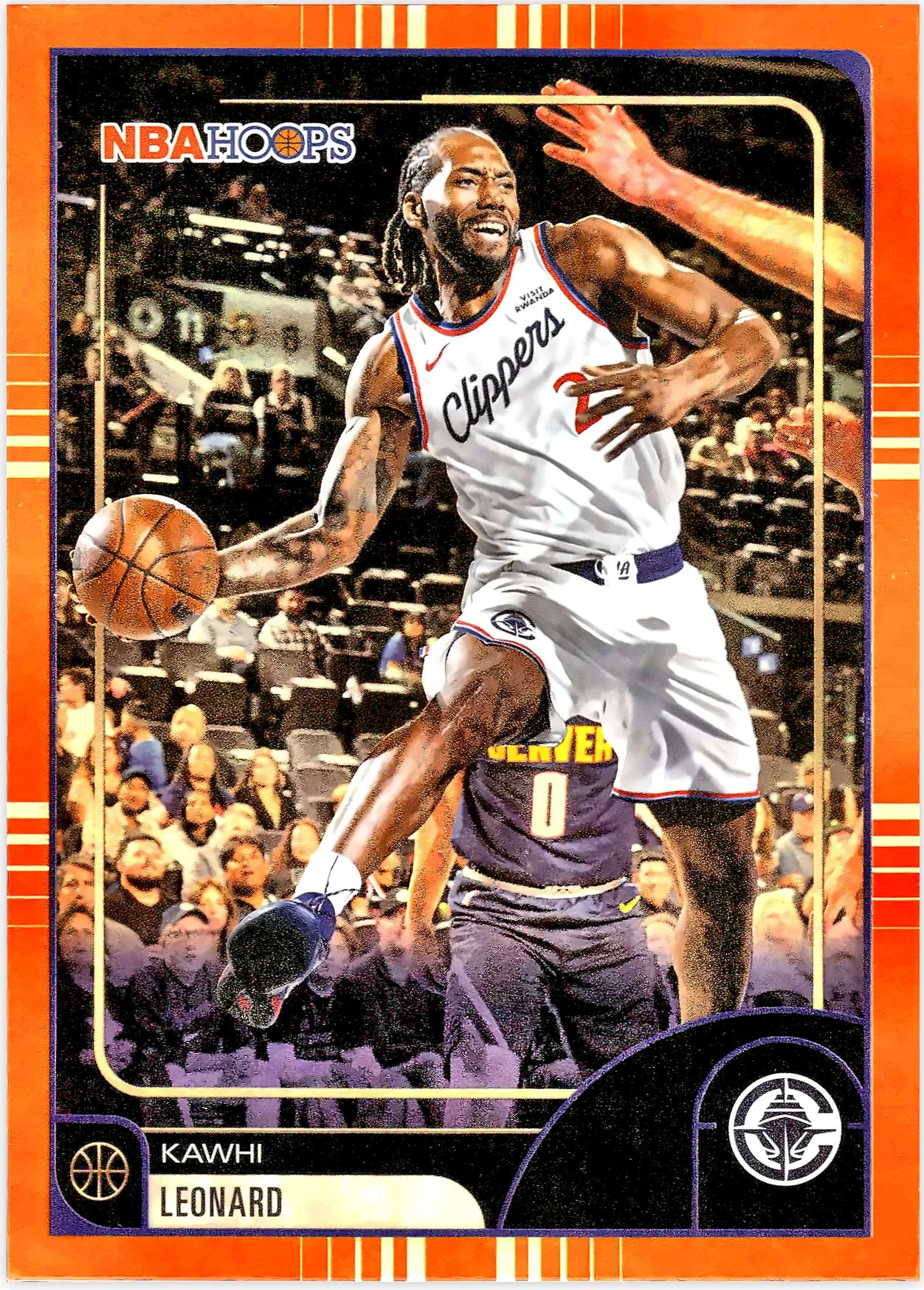 Kawhi Leonard #73 Orange Hoops 2026 NBA Hoops basketball card - Front