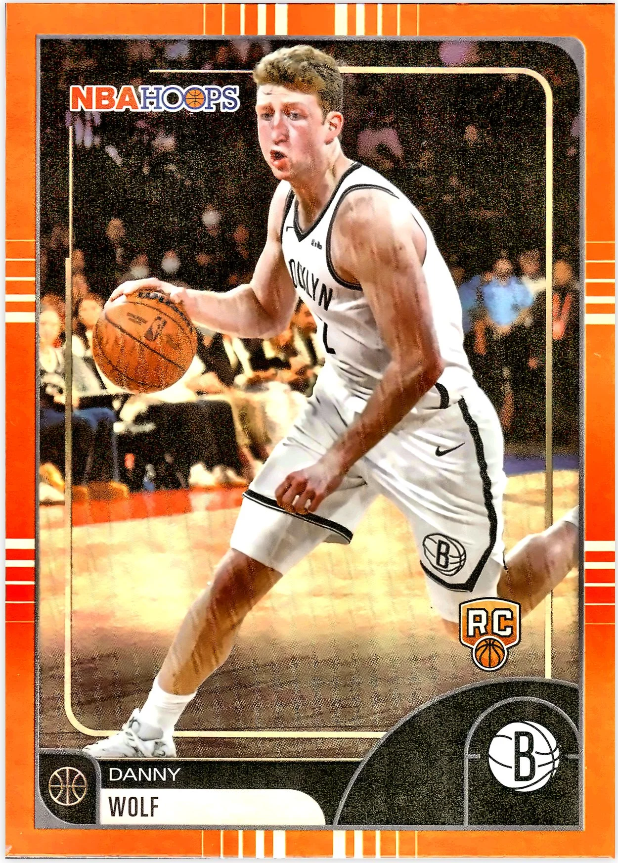 Danny Wolf #CMP132739 Orange Hoops Rookie Card 2026 NBA Hoops basketball rookie card - Front