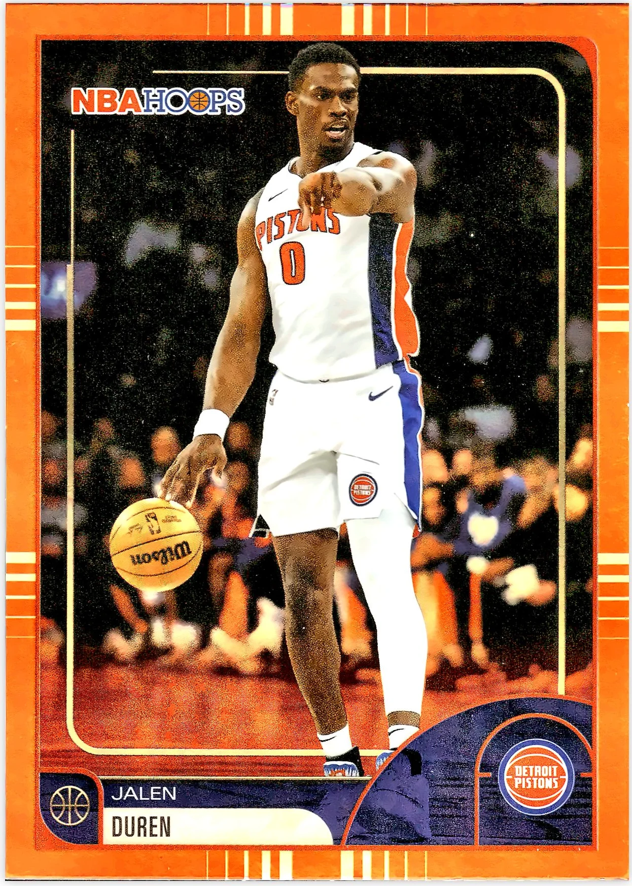 Jalen Duren #99 Orange Hoops 2026 NBA Hoops basketball card - Front