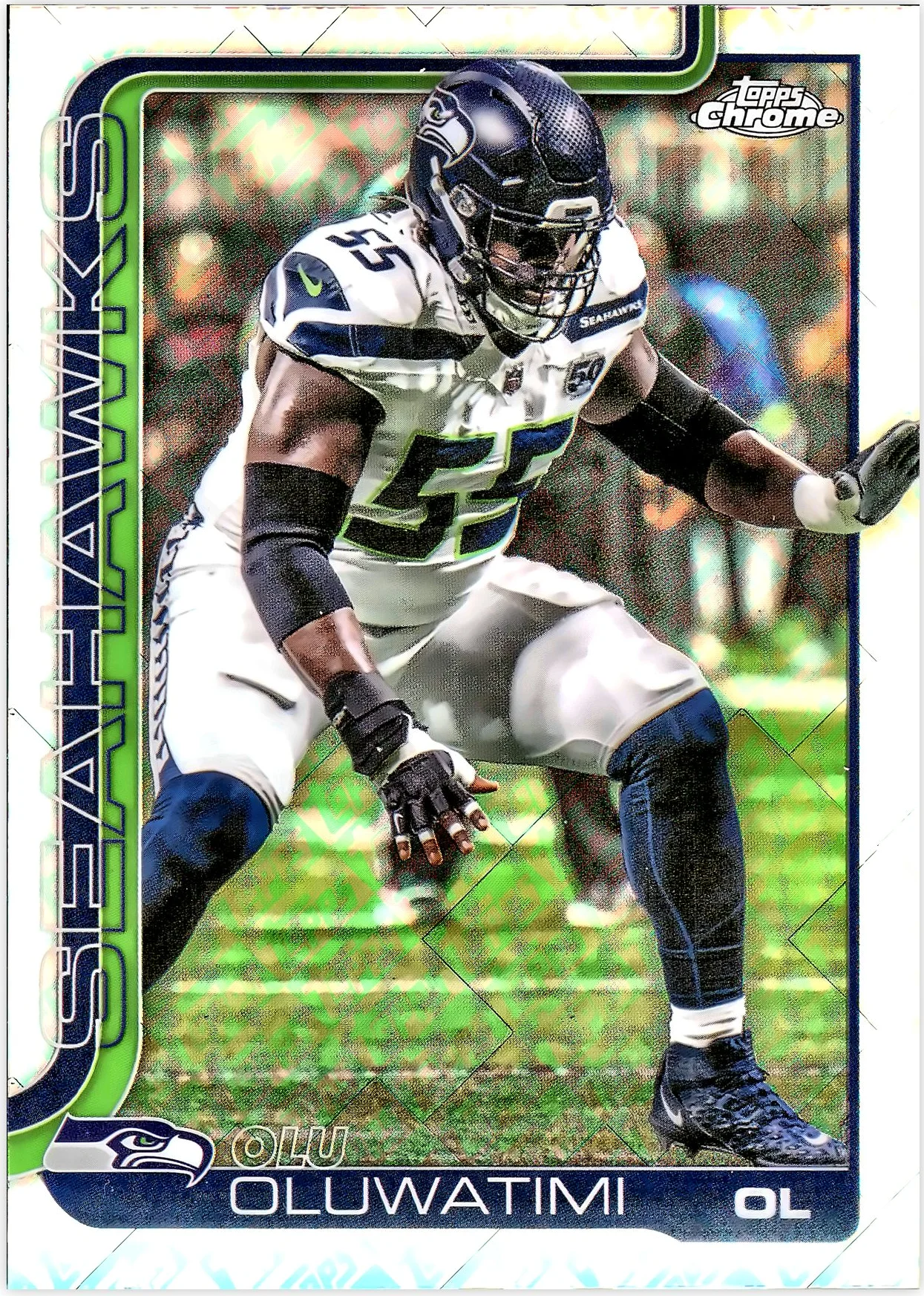 Olu Oluwatimi #273 Topps Foil Parallel 2025 Topps Chrome Football football card - Front