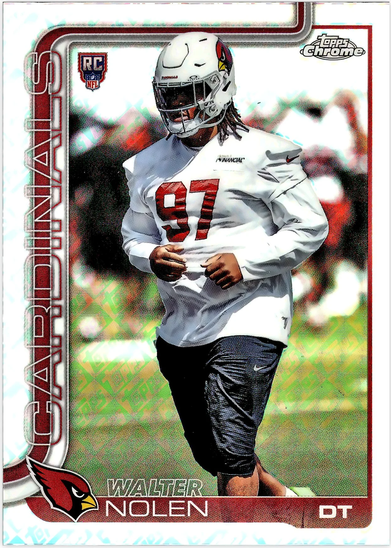 Walter Nolen #365 Topps Foil Parallel Rookie Card 2025 Topps Chrome Football football rookie card - Front