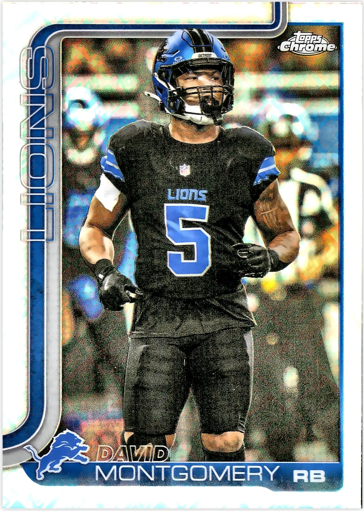 David Montgomery #103 Topps Foil Parallel 2025 Topps Chrome Football football card - Front