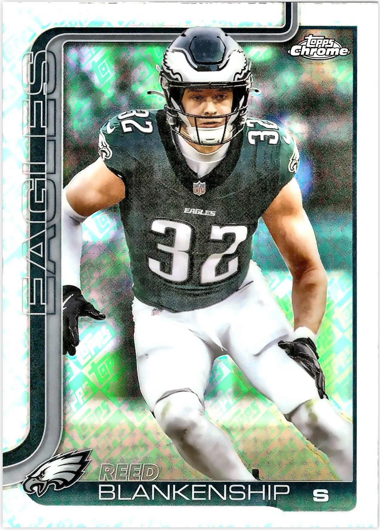 Reed Blankenship #251 Topps Foil Parallel 2025 Topps Chrome Football football card - Front