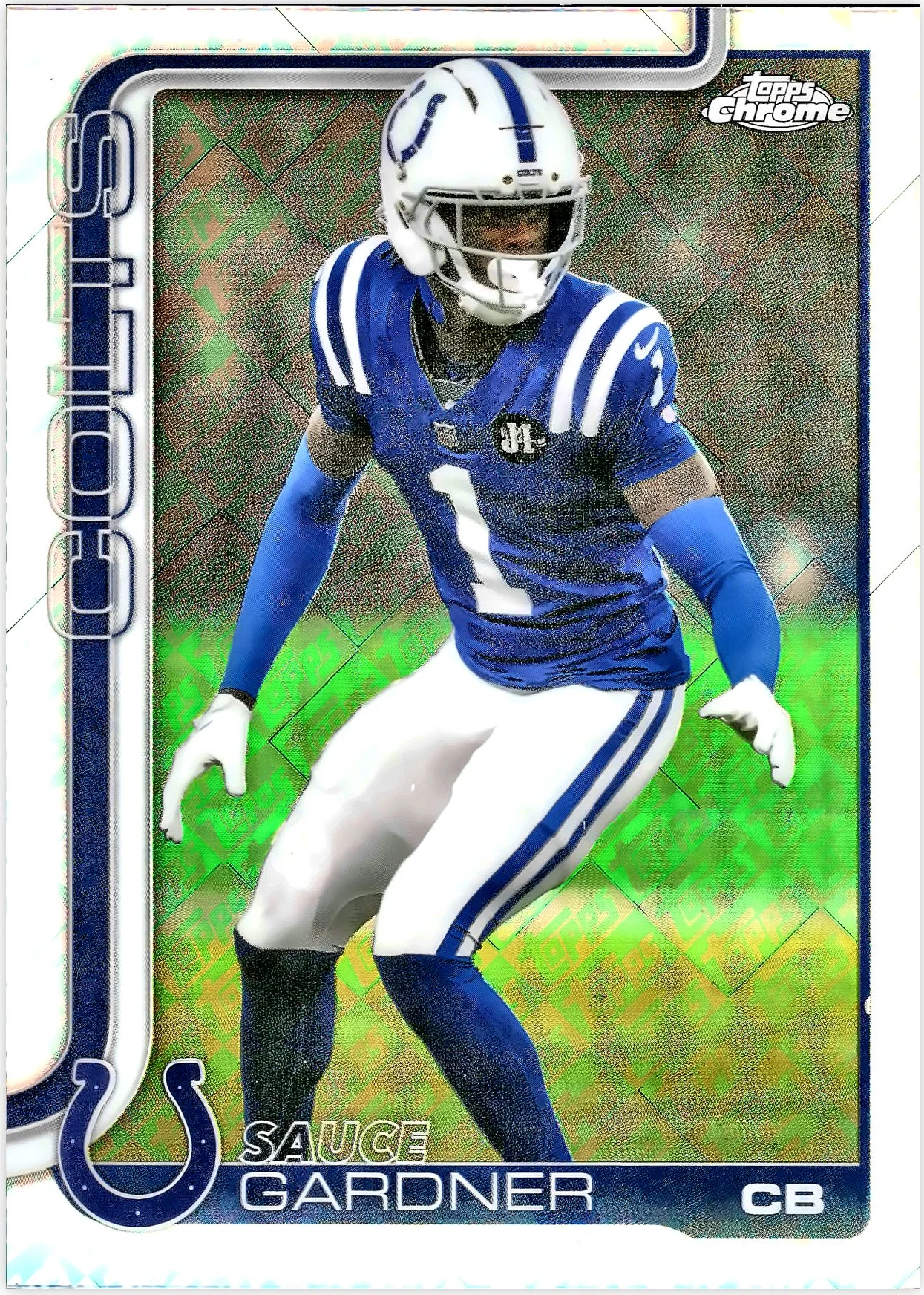 Sauce Gardner #242 Topps Foil Parallel 2025 Topps Chrome Football football card - Front