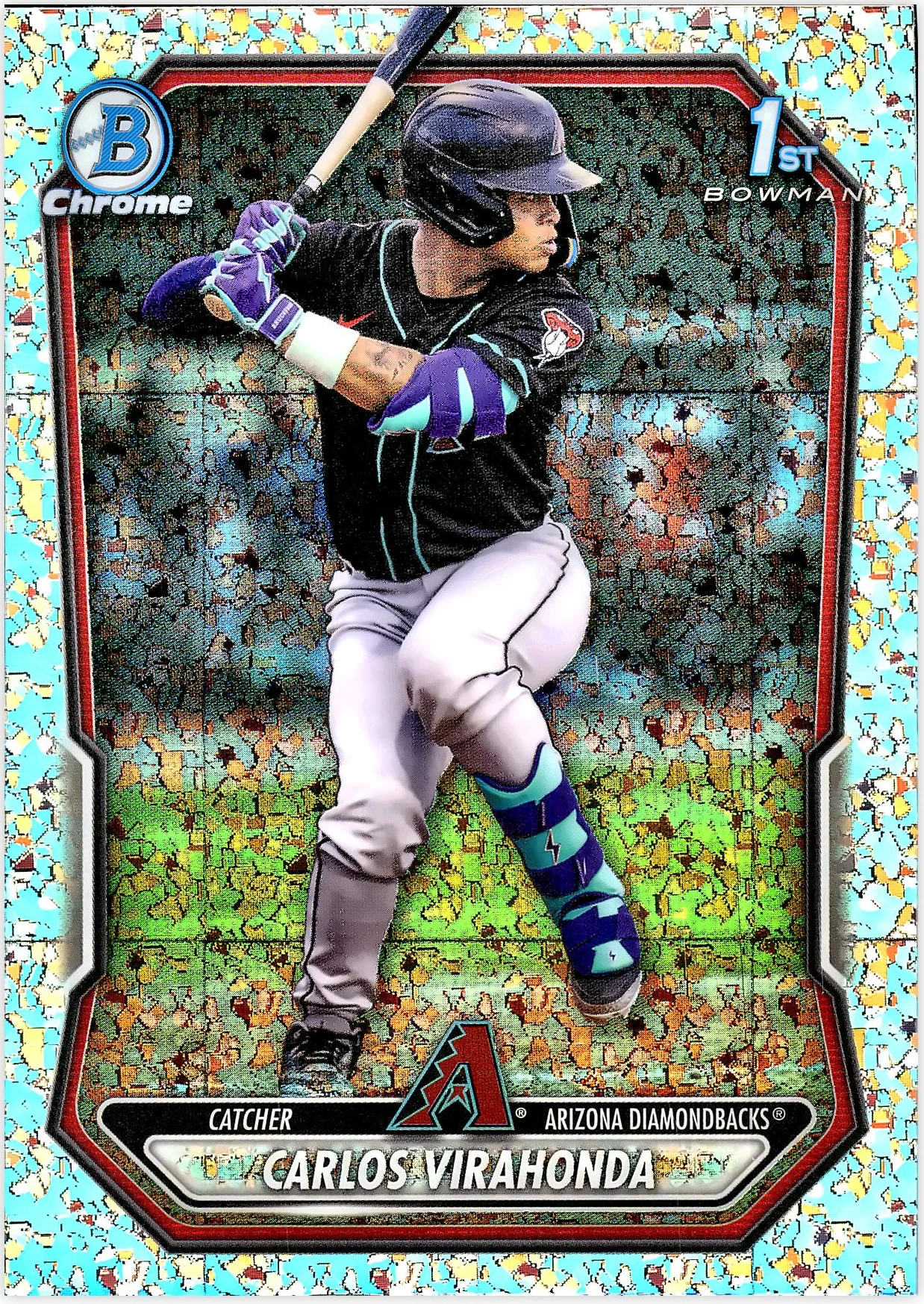 Carlos Virahonda #BCP-28 Mini Diamond Refractor 2026 Baseball baseball card - Front