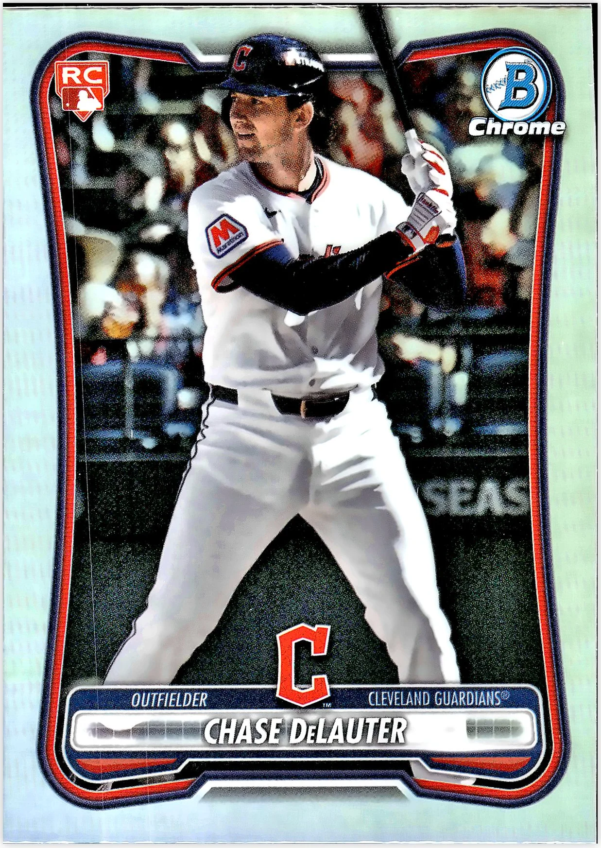 Chase DeLauter #37 Red Rookie Rookie Card 2026 Baseball baseball rookie card - Front