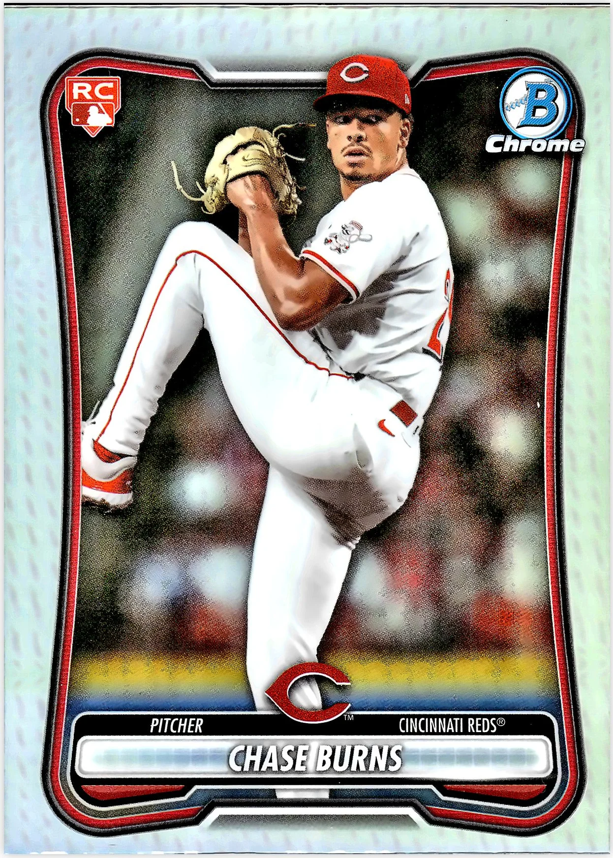 Chase Burns #3 Red Rookie Rookie Card 2026 Baseball baseball rookie card - Front