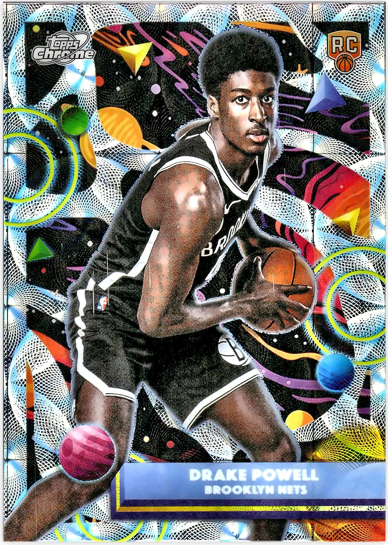 Drake Powell #61 Nucleus Refractor Rookie Card 2026 Cosmic Chrome Basketball basketball rookie card - Front