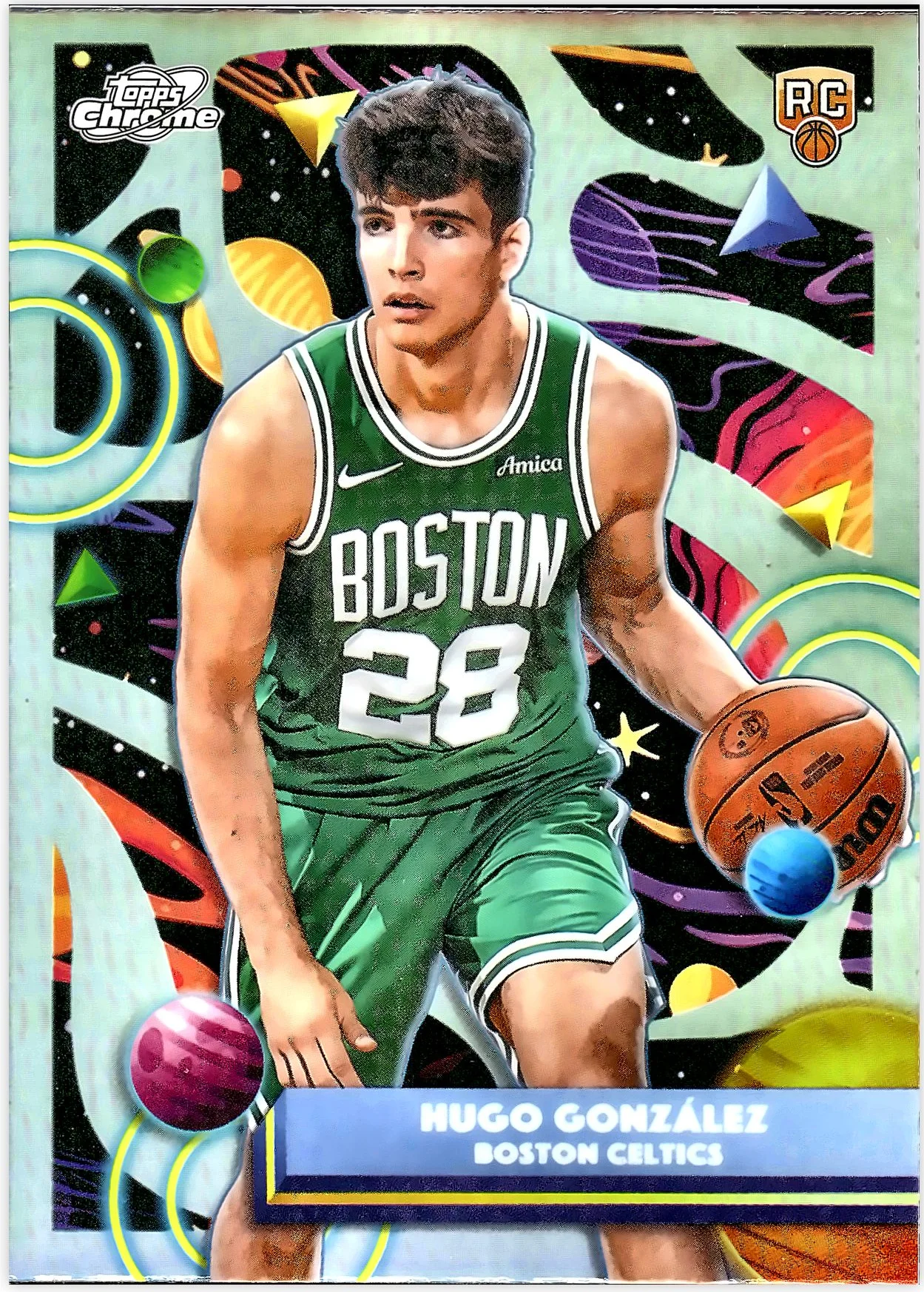 Hugo González #172 Refractor Rookie Card 2026 Cosmic Chrome Basketball basketball rookie card - Front
