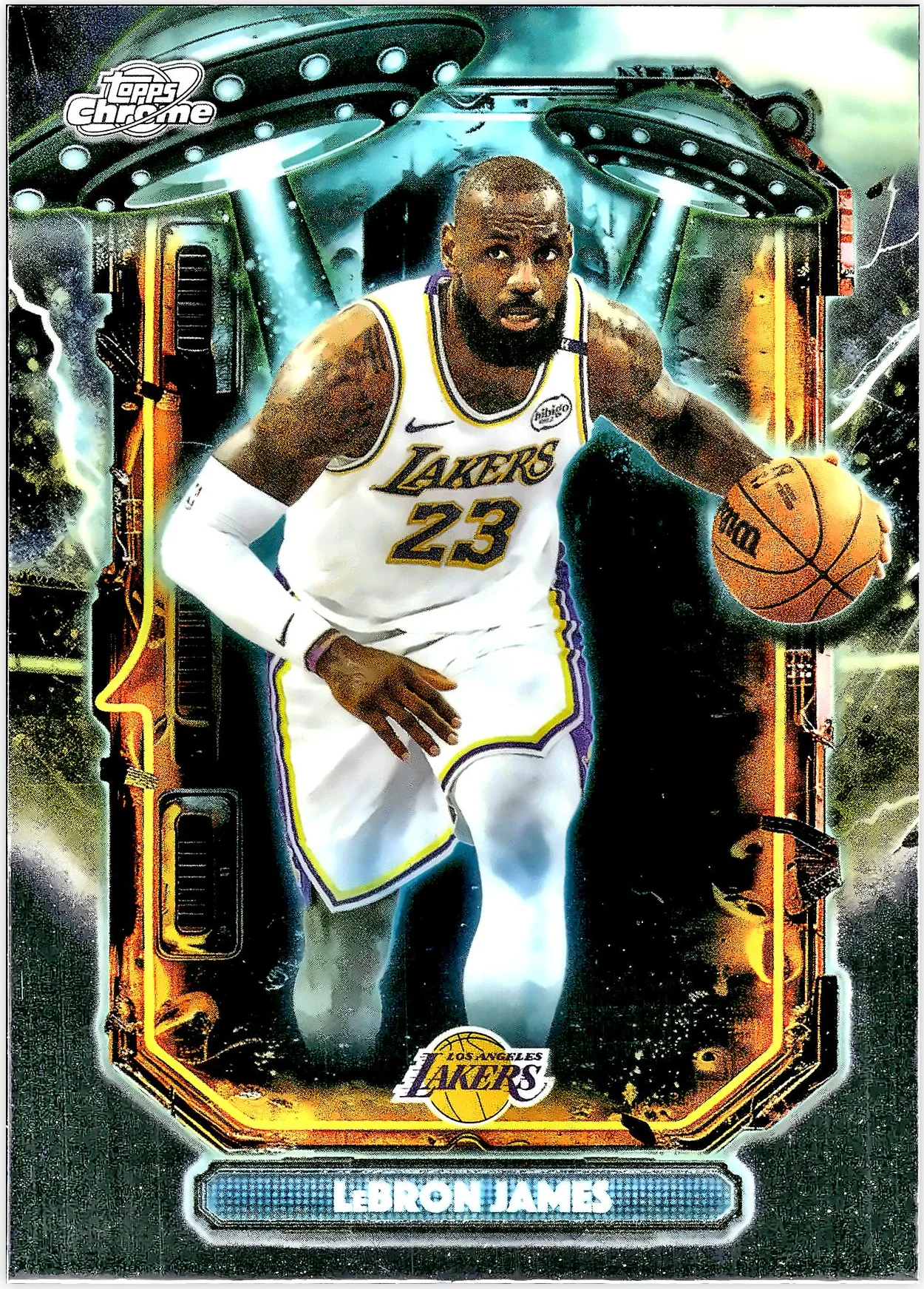 LeBron James #ET-8 Extraterrestrial Talent 2026 Cosmic Chrome Basketball basketball card - Front