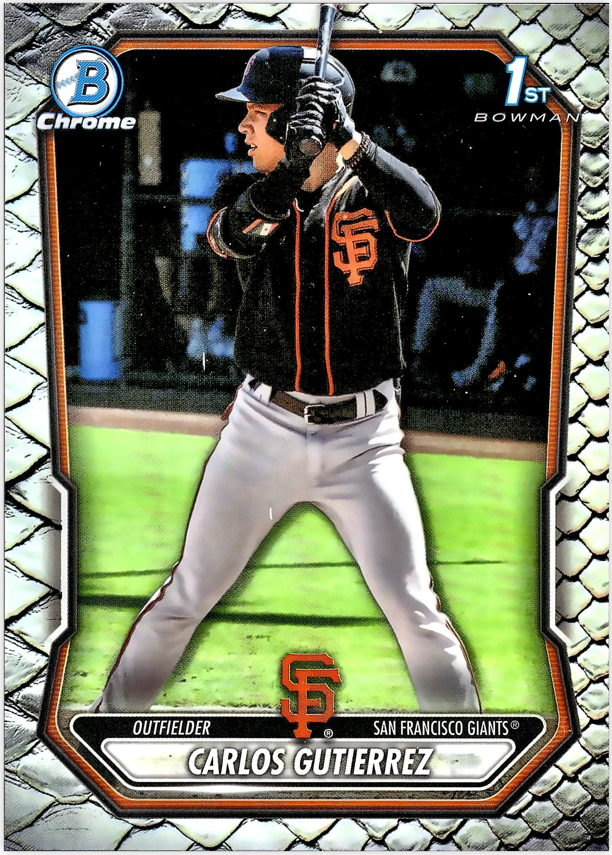 Carlos Gutierrez #BCP-14 Reptilian 2026 Baseball baseball card - Front