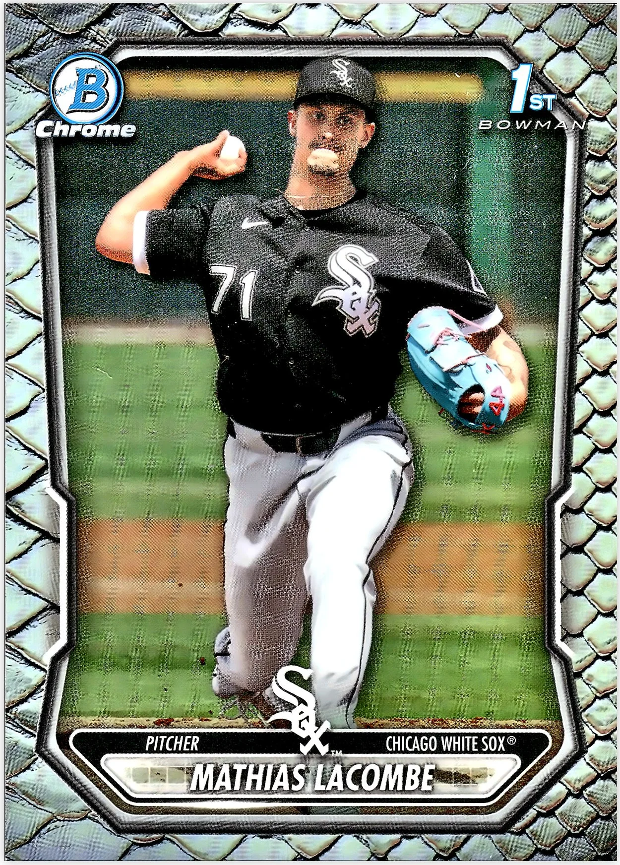 Mathias Lacombe #BCP-119 Reptilian 2026 Baseball baseball card - Front