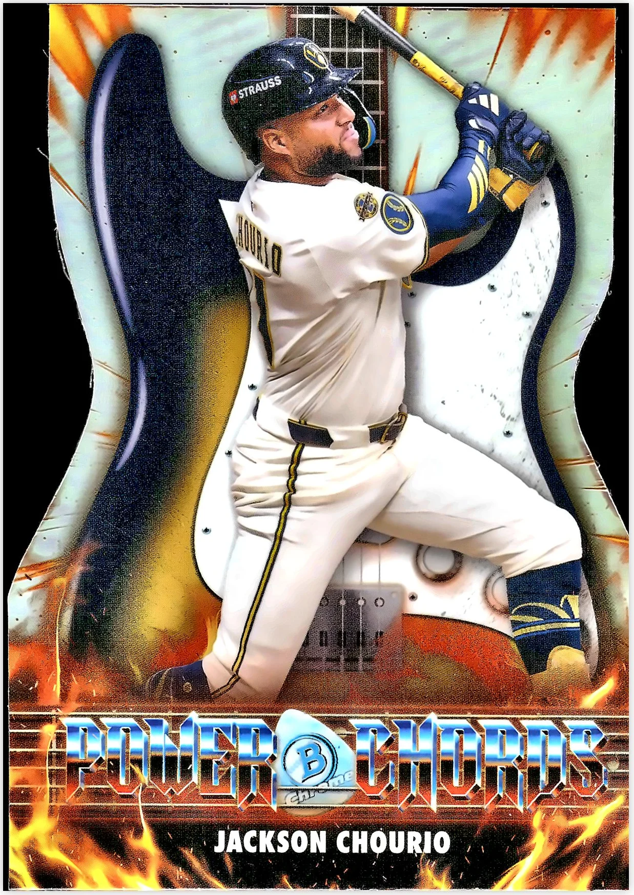 Jackson Chourio #PC-4 Power Chords 2026 Baseball baseball card - Front