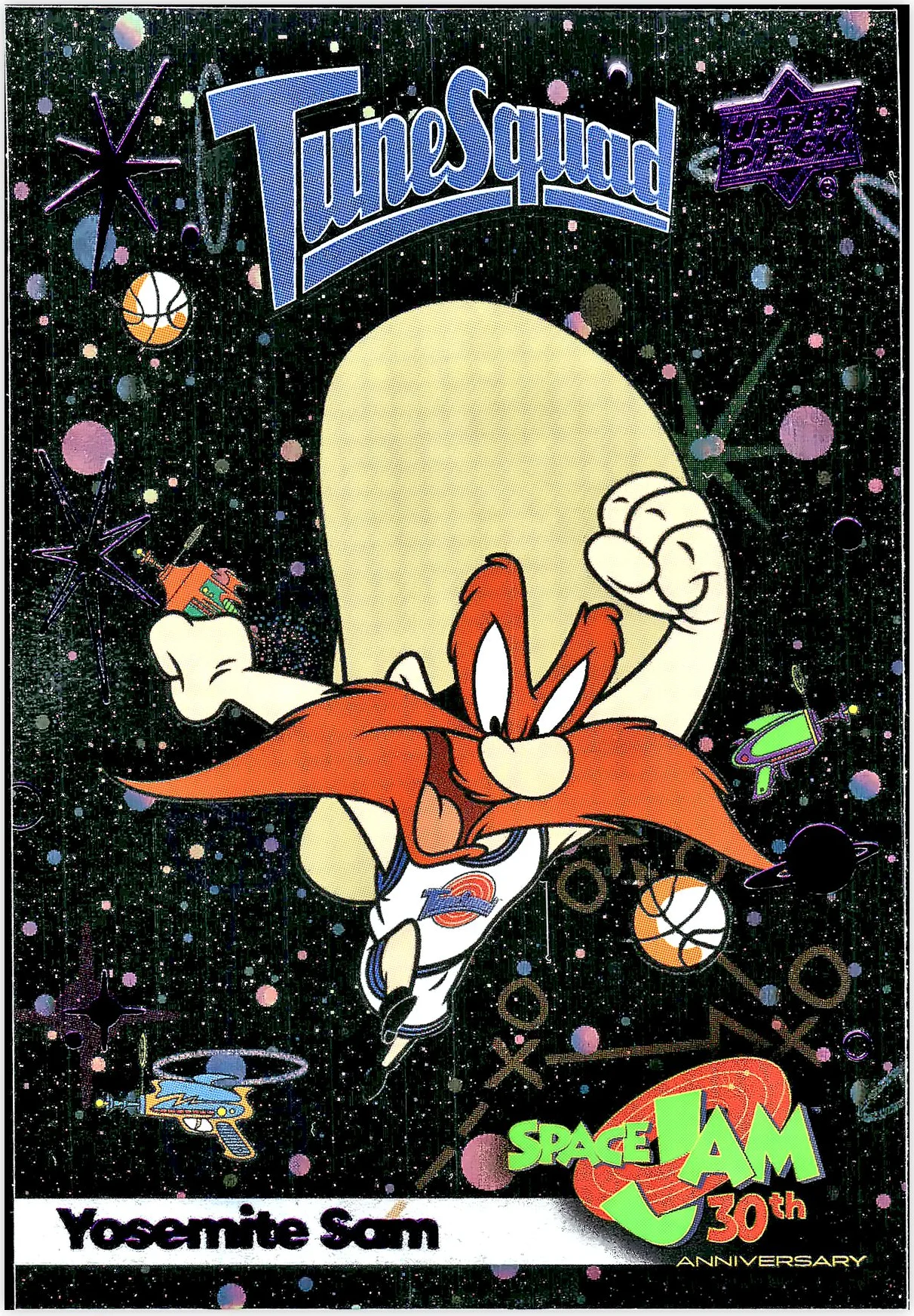 Yosemite Sam #5 Cosmos 2026 Space Jam 30th Anniversary trading card - Front