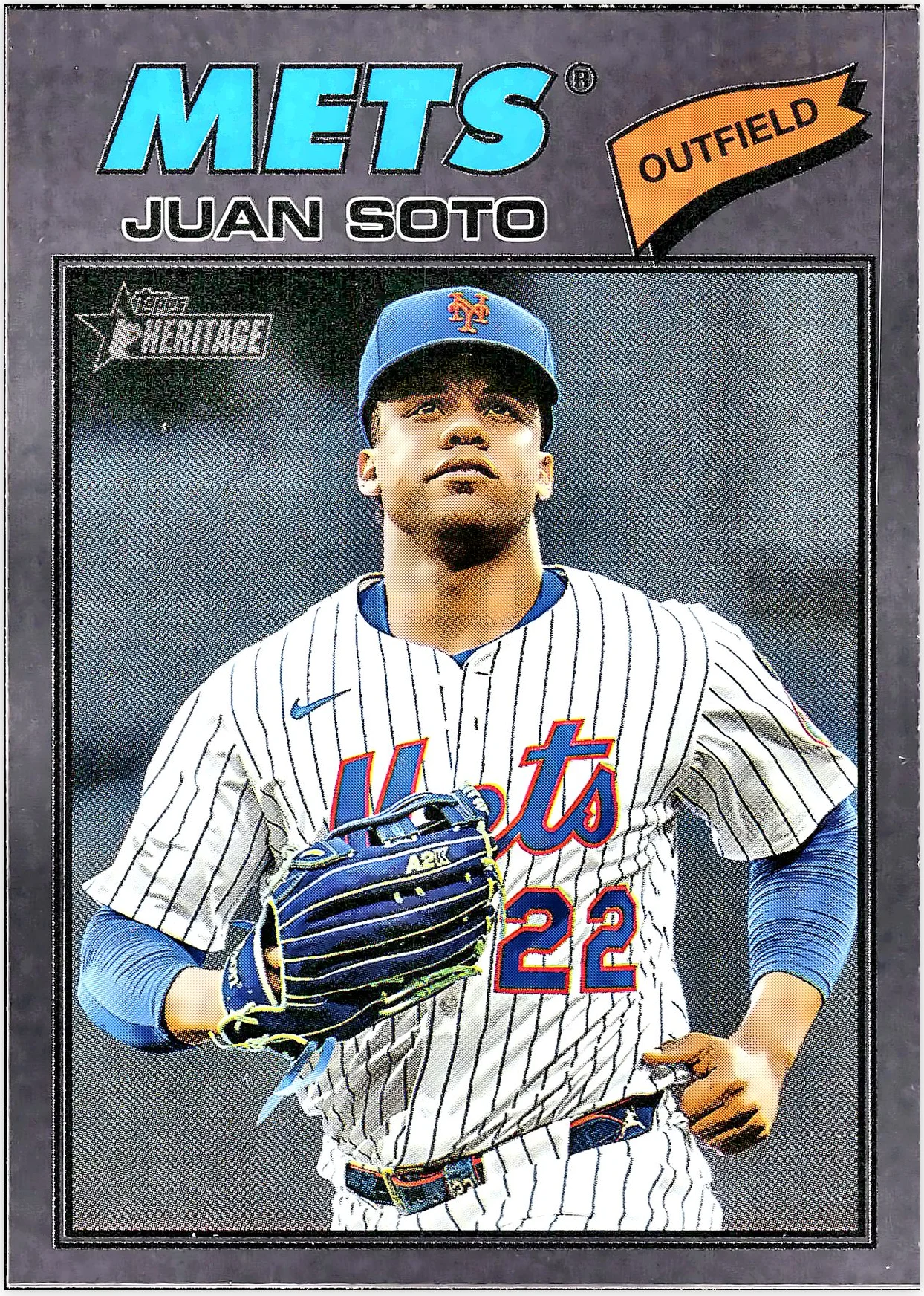 Juan Soto #306 Dark Gray Bordered 2026 Heritage baseball card - Front
