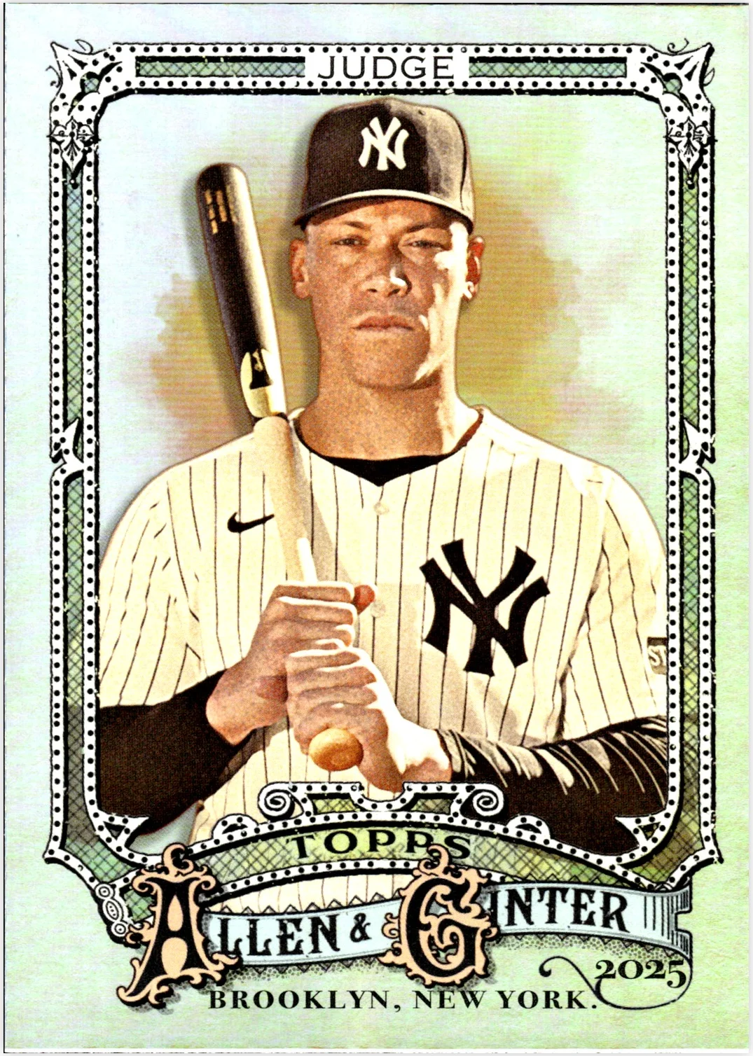 Aaron Judge 2025 Topps Allen & Ginter #122 Silver Portrait baseball card - Front