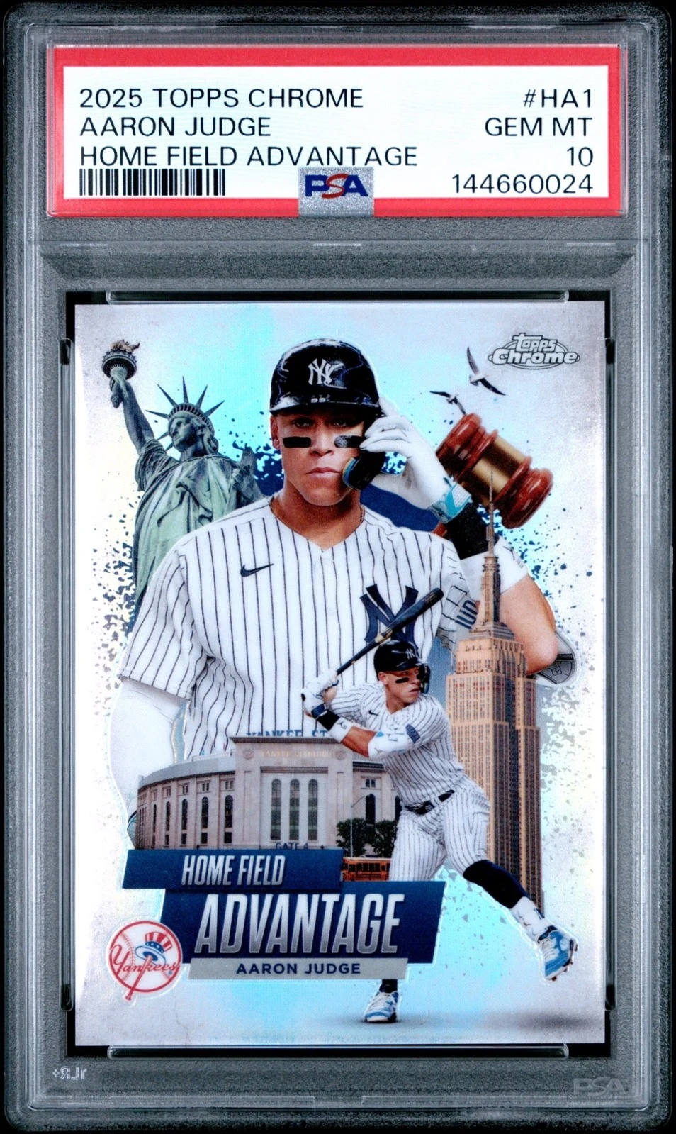 Aaron Judge #HA-1 2025 Topps Chrome Baseball Home Field Advantage front