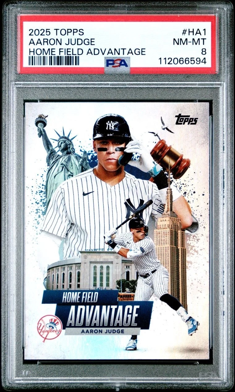 Aaron Judge #HA-1 2025 Topps Series 1 Baseball - Celebration Series Home Field Advantage front