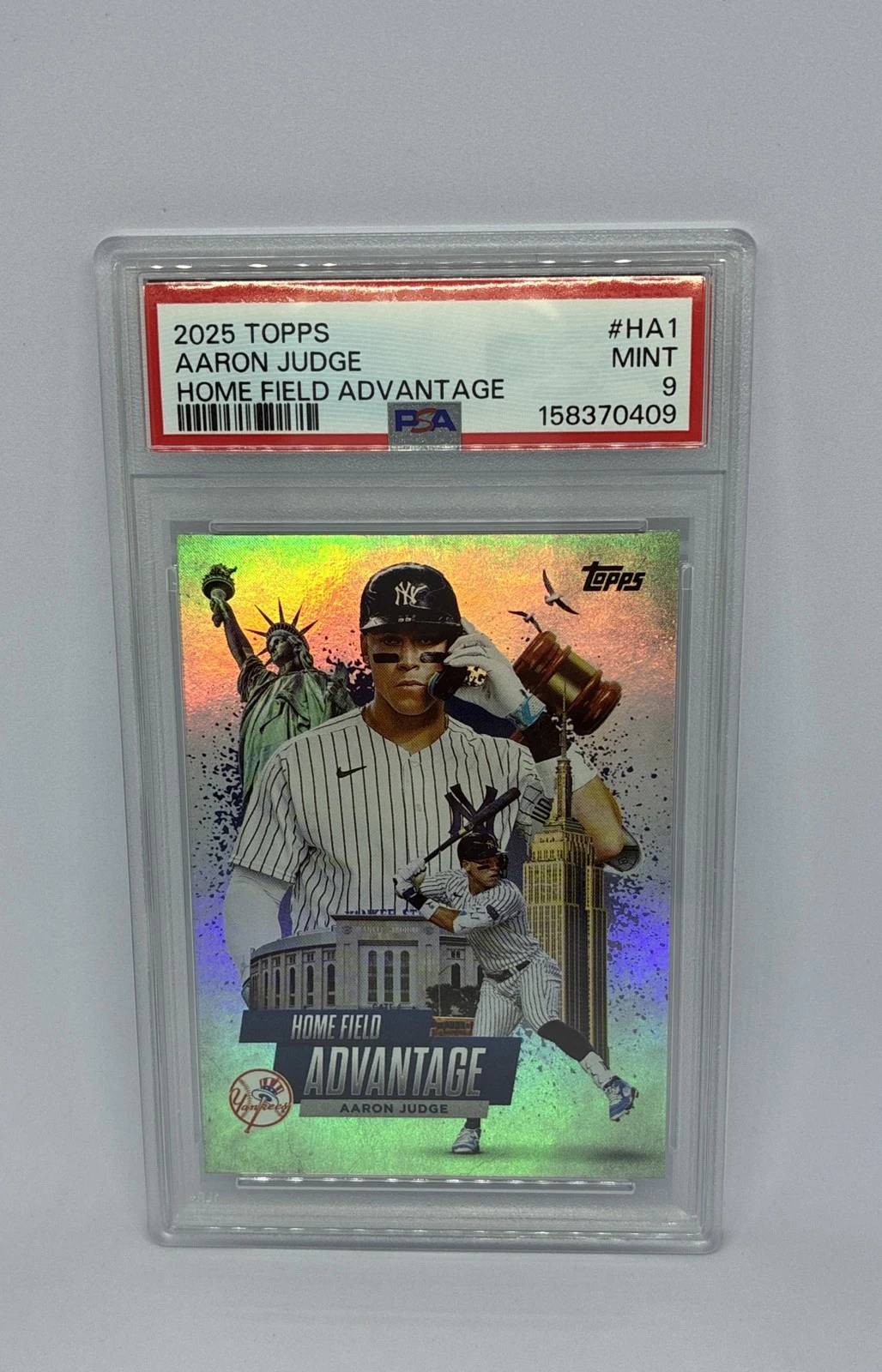 Aaron Judge #HA-1 2025 Topps Series 1 Baseball - Celebration Series Home Field Advantage front