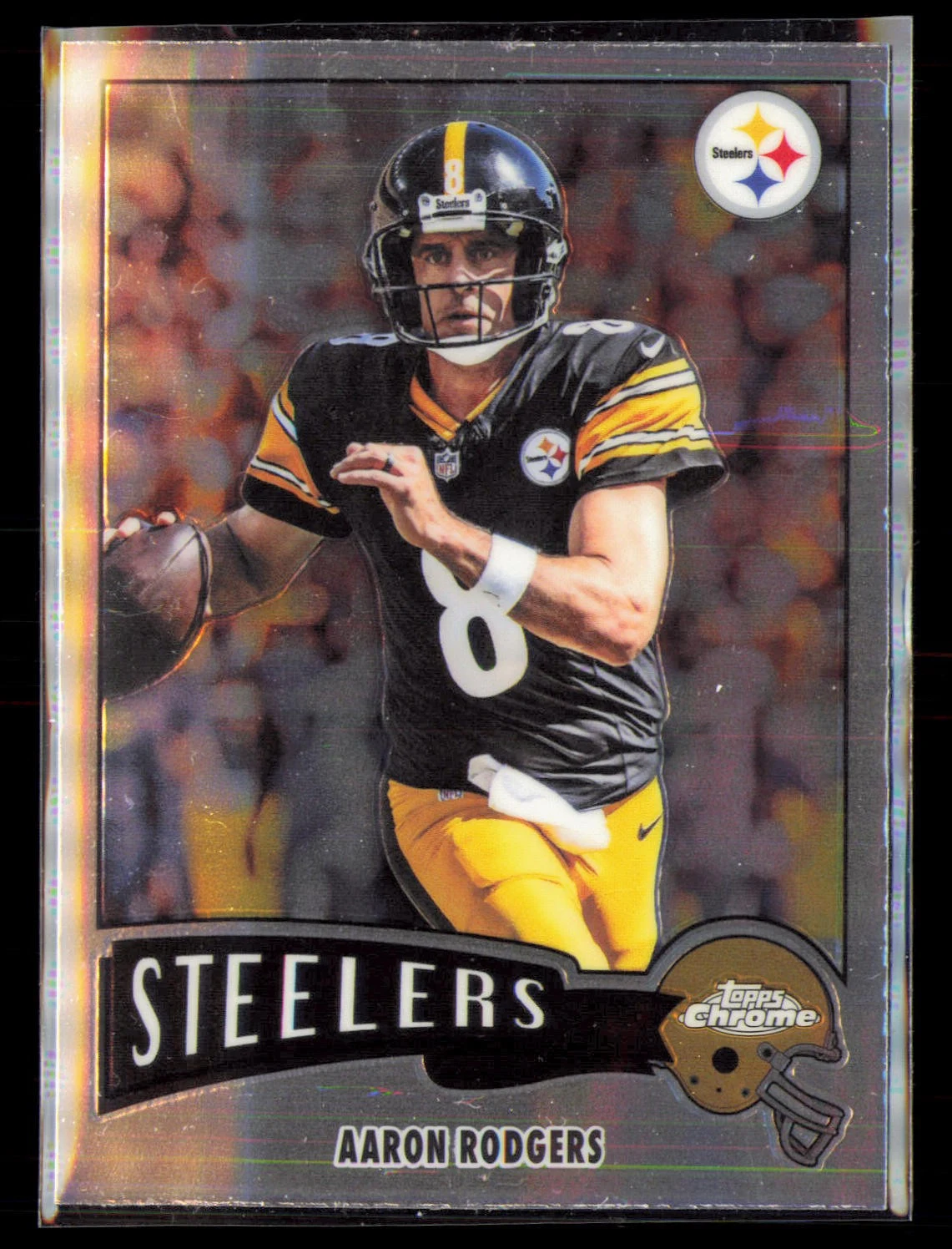 Aaron Rodgers 2025 Topps Chrome Football card