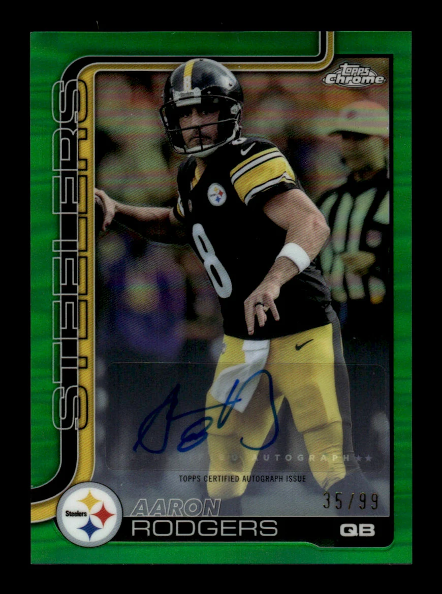 Aaron Rodgers 2025 Topps Chrome Football card