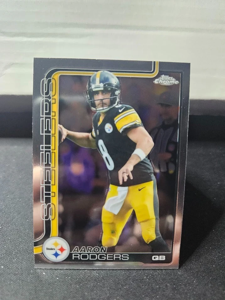 Aaron Rodgers 2025 Topps Chrome Football card