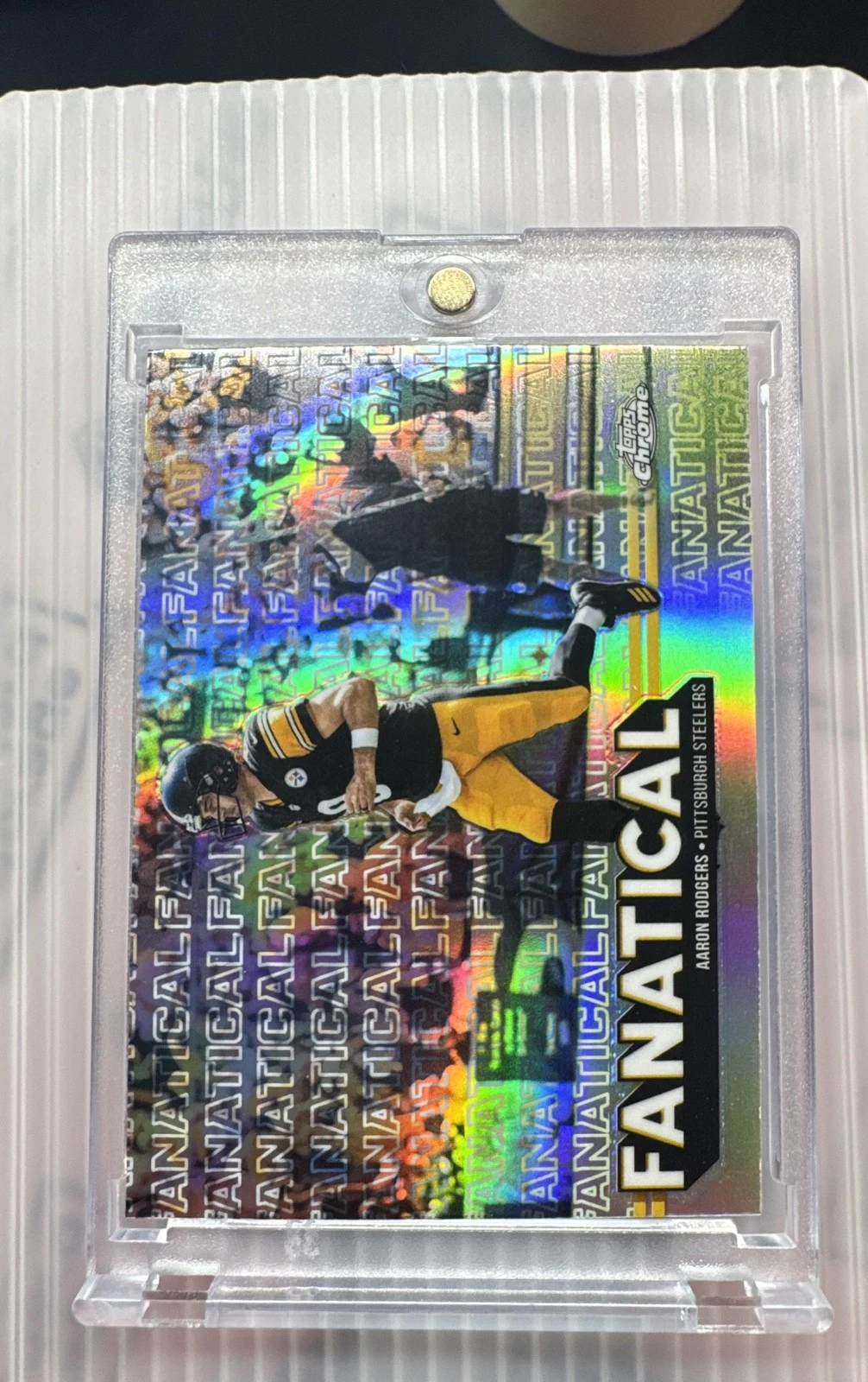 Aaron Rodgers 2025 Topps Chrome Football card