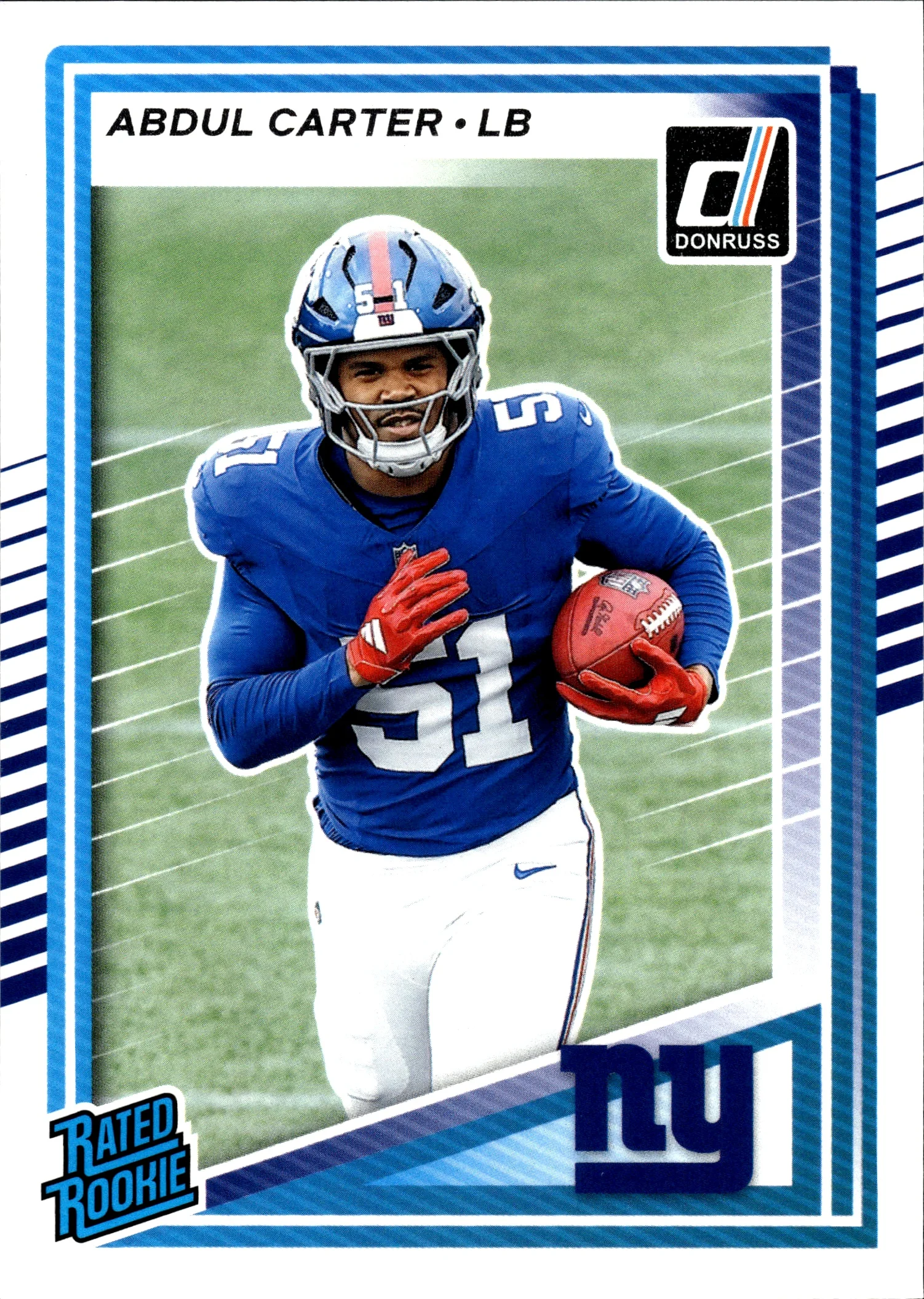 Abdul Carter 2025 Donruss #315 football rookie card - Front