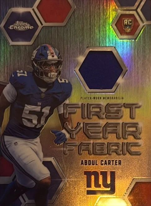 Abdul Carter 2025 Topps Chrome Football card