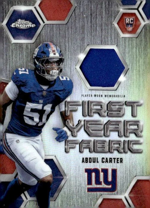 Abdul Carter 2025 Topps Chrome Football card