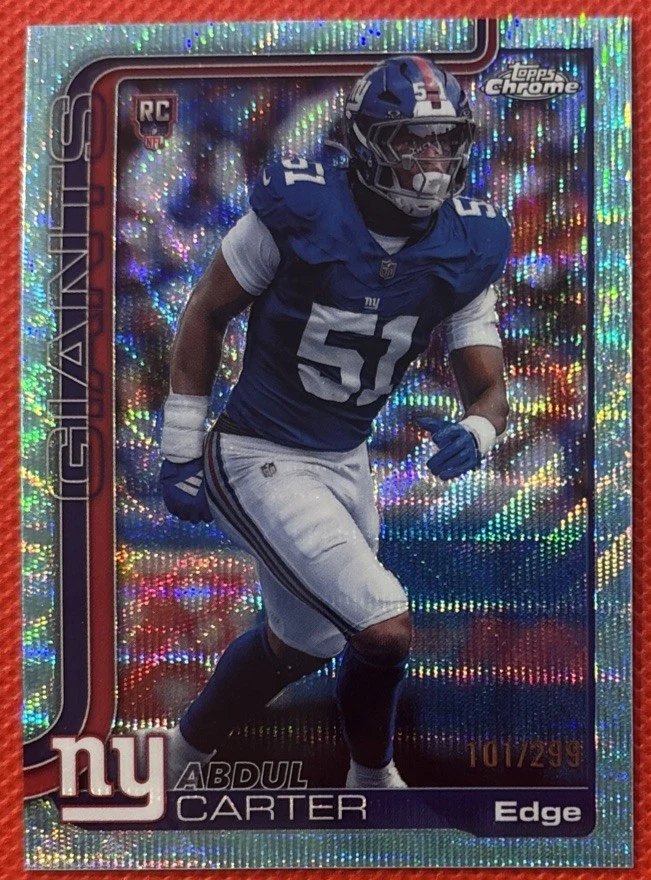 Abdul Carter 2025 Topps Chrome Football card