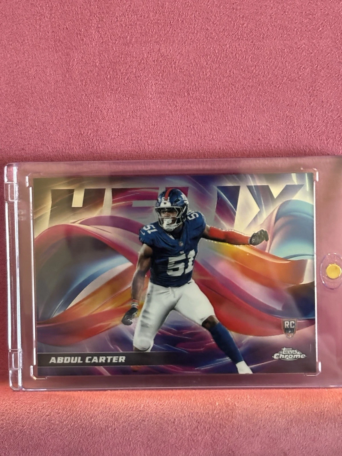 Abdul Carter 2025 Topps Chrome Football card