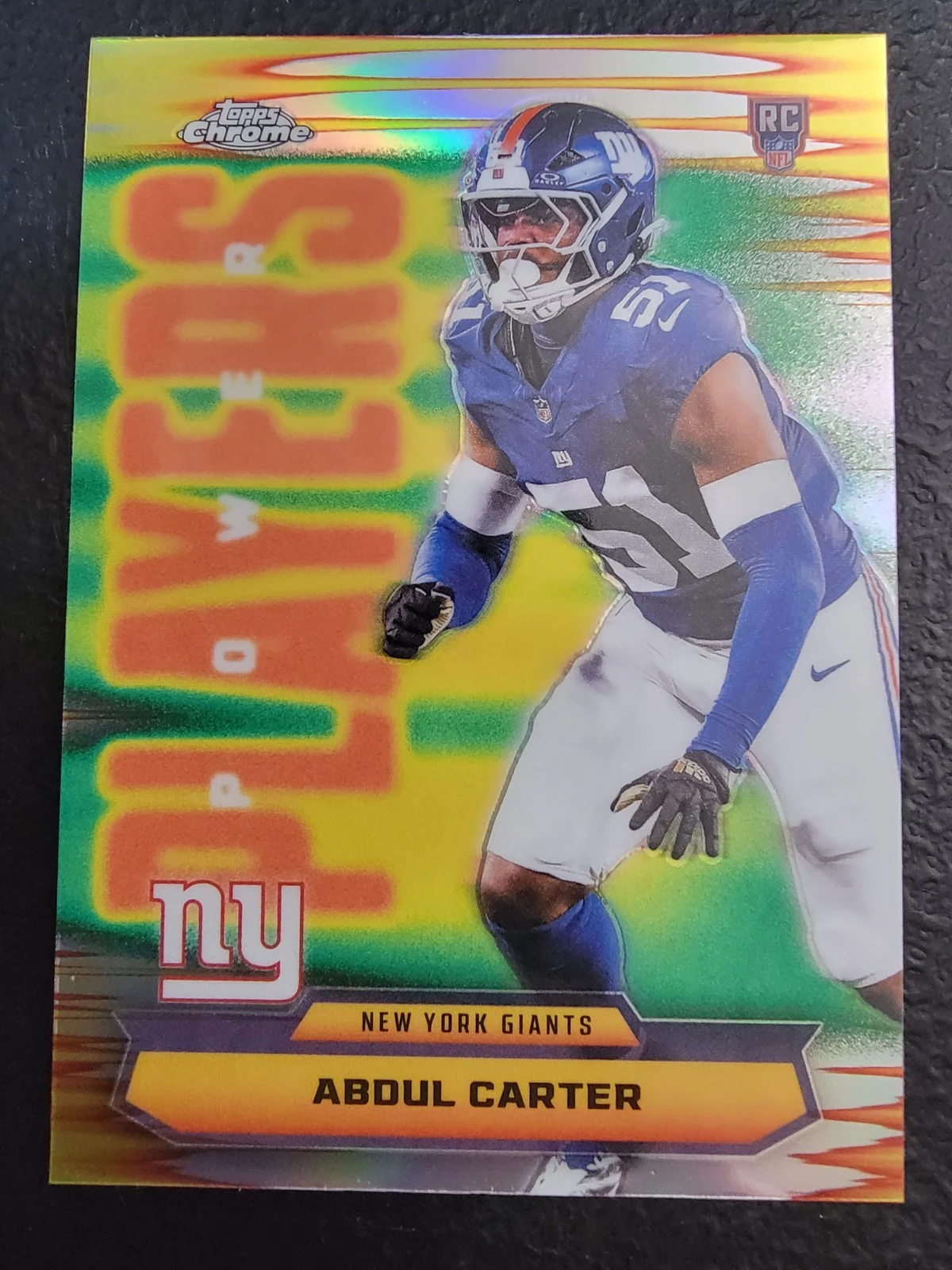 Abdul Carter 2025 Topps Chrome Football card