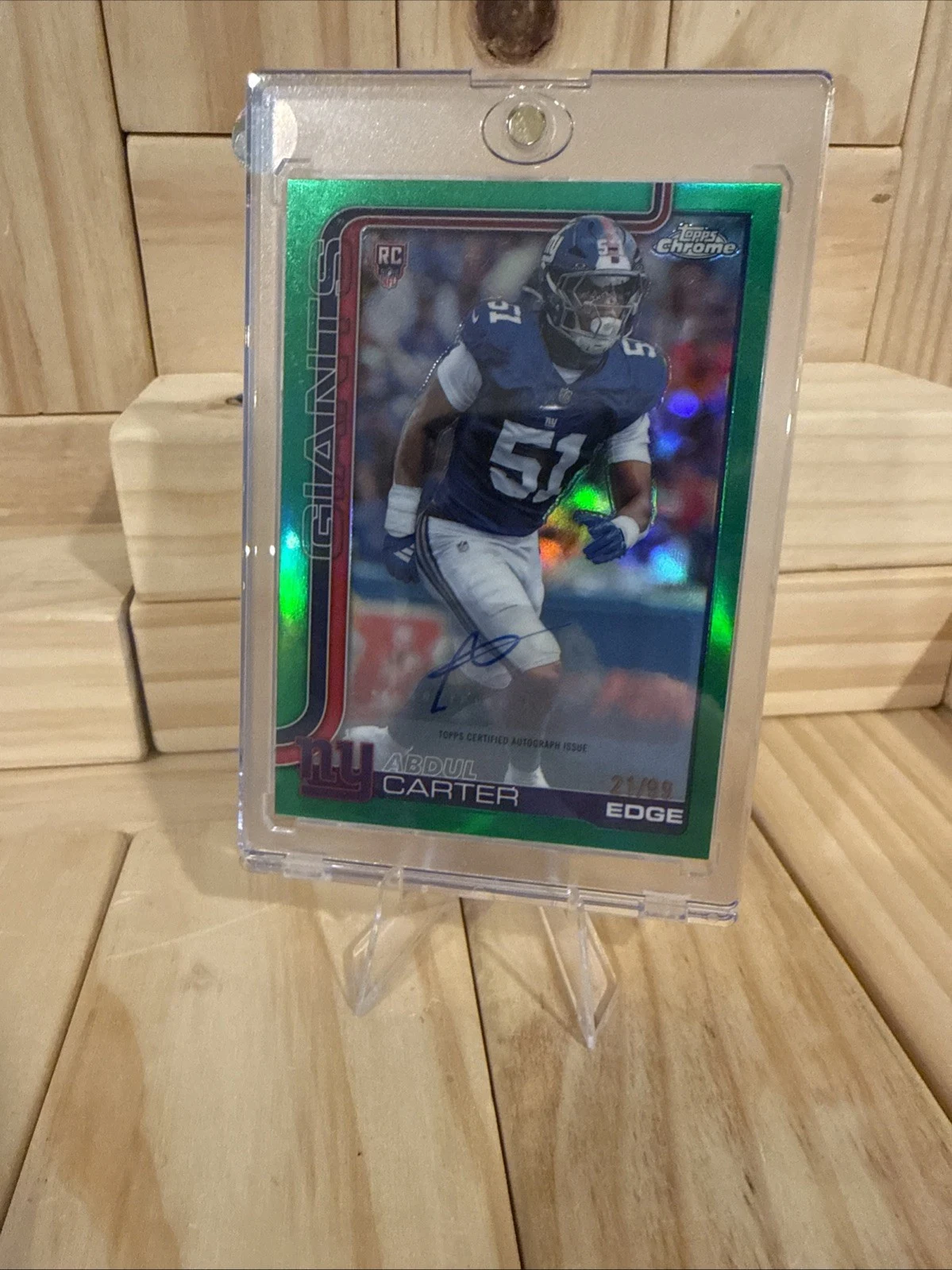 Abdul Carter 2025 Topps Chrome Football card