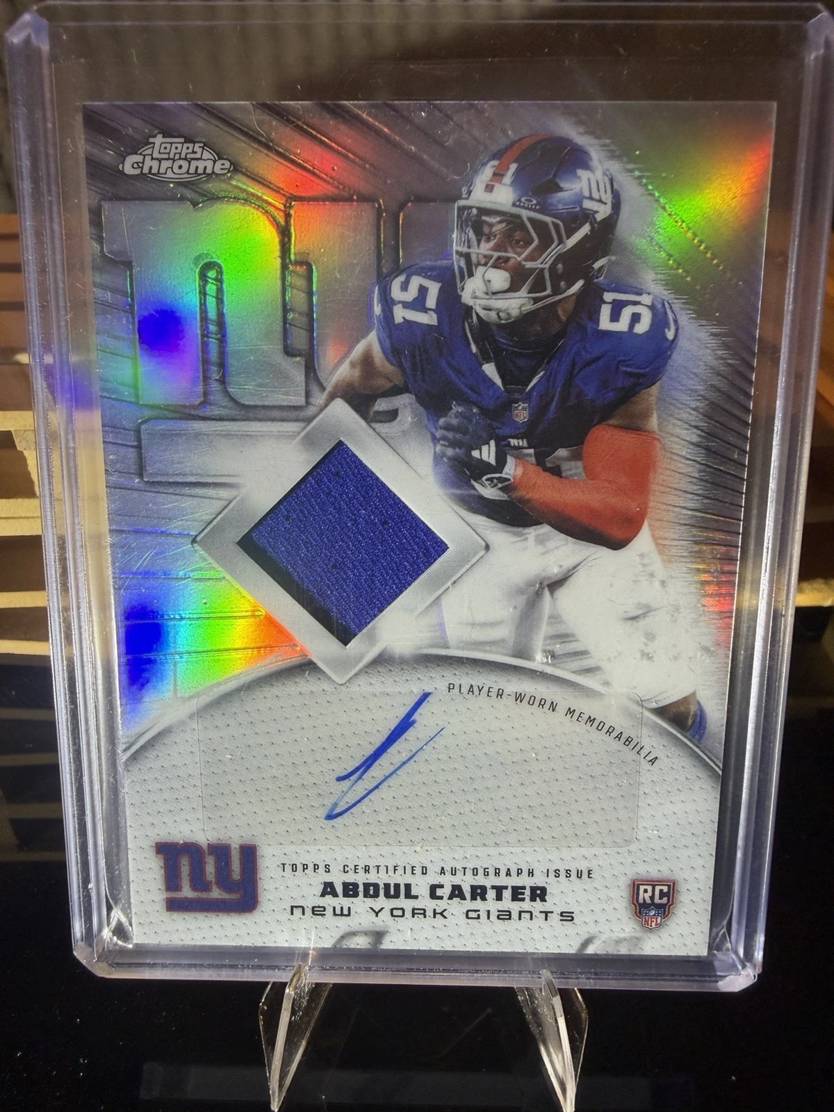 Abdul Carter 2025 Topps Chrome Football card