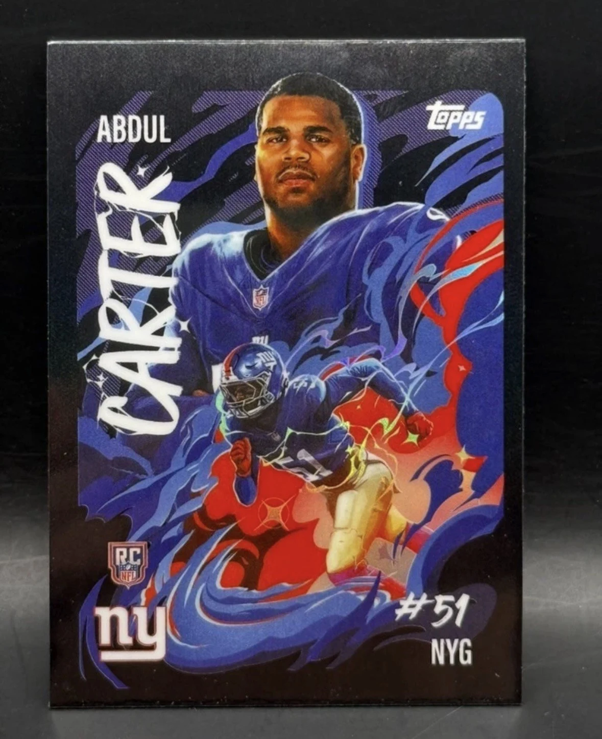 Abdul Carter 2025 Topps Chrome Football card