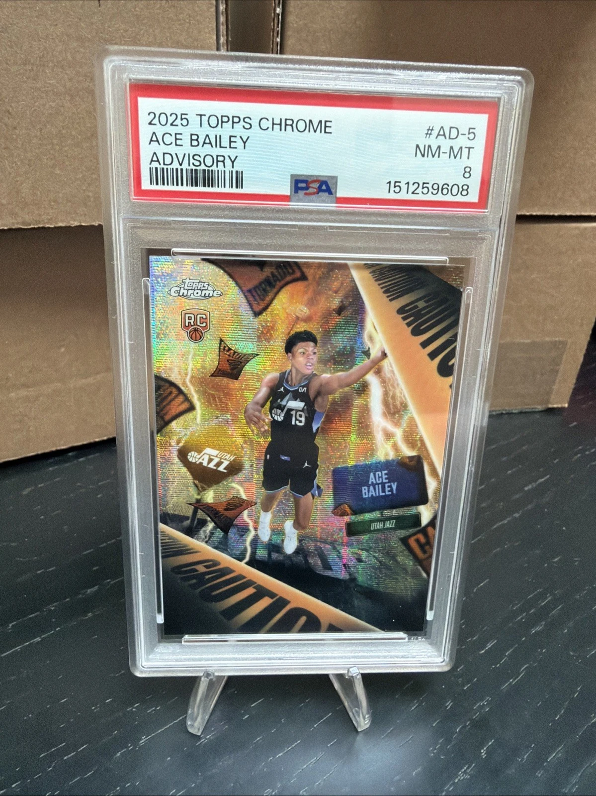 Ace Bailey 2025 Topps Chrome Basketball card