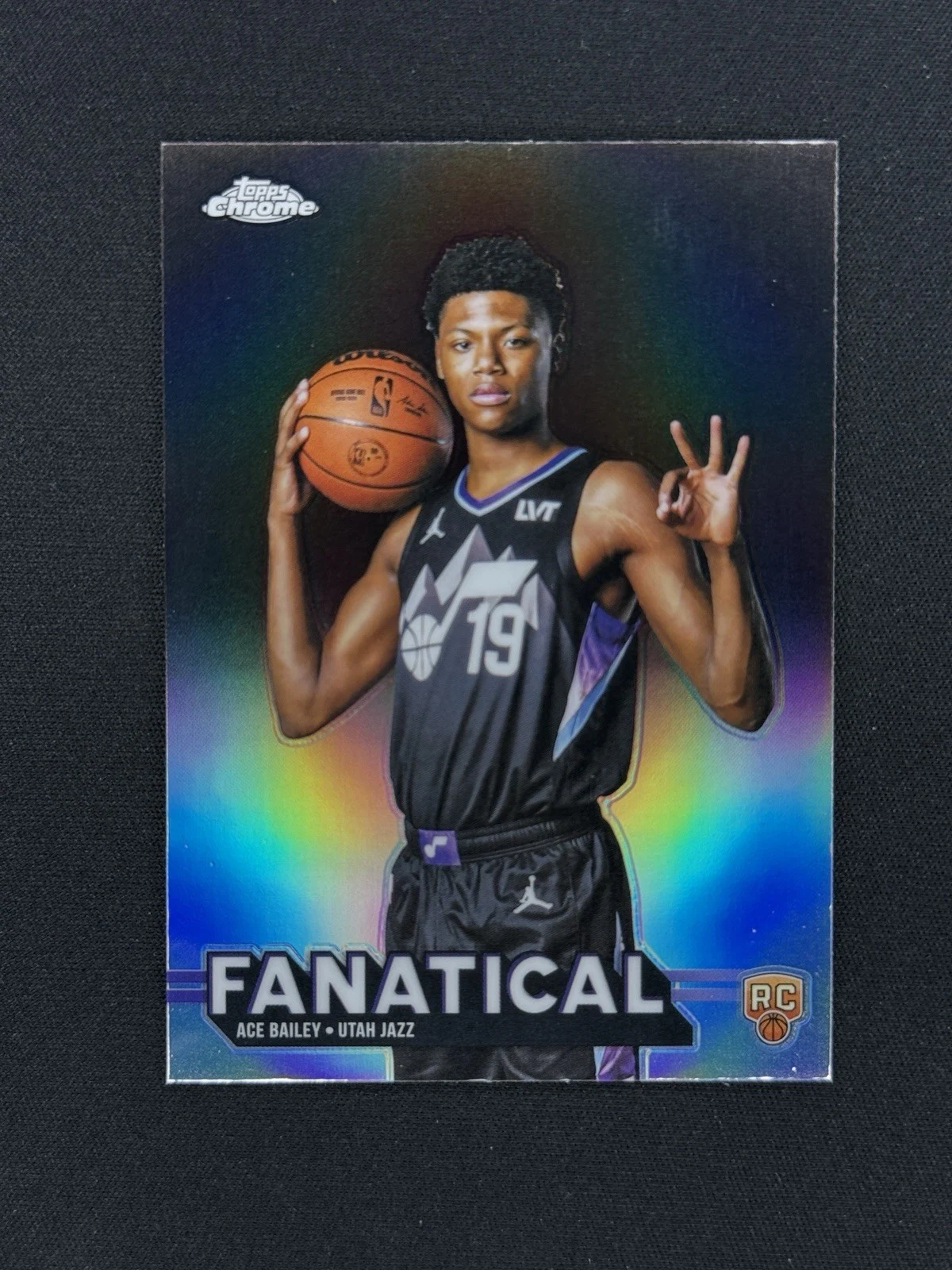 Ace Bailey 2025 Topps Chrome Basketball card