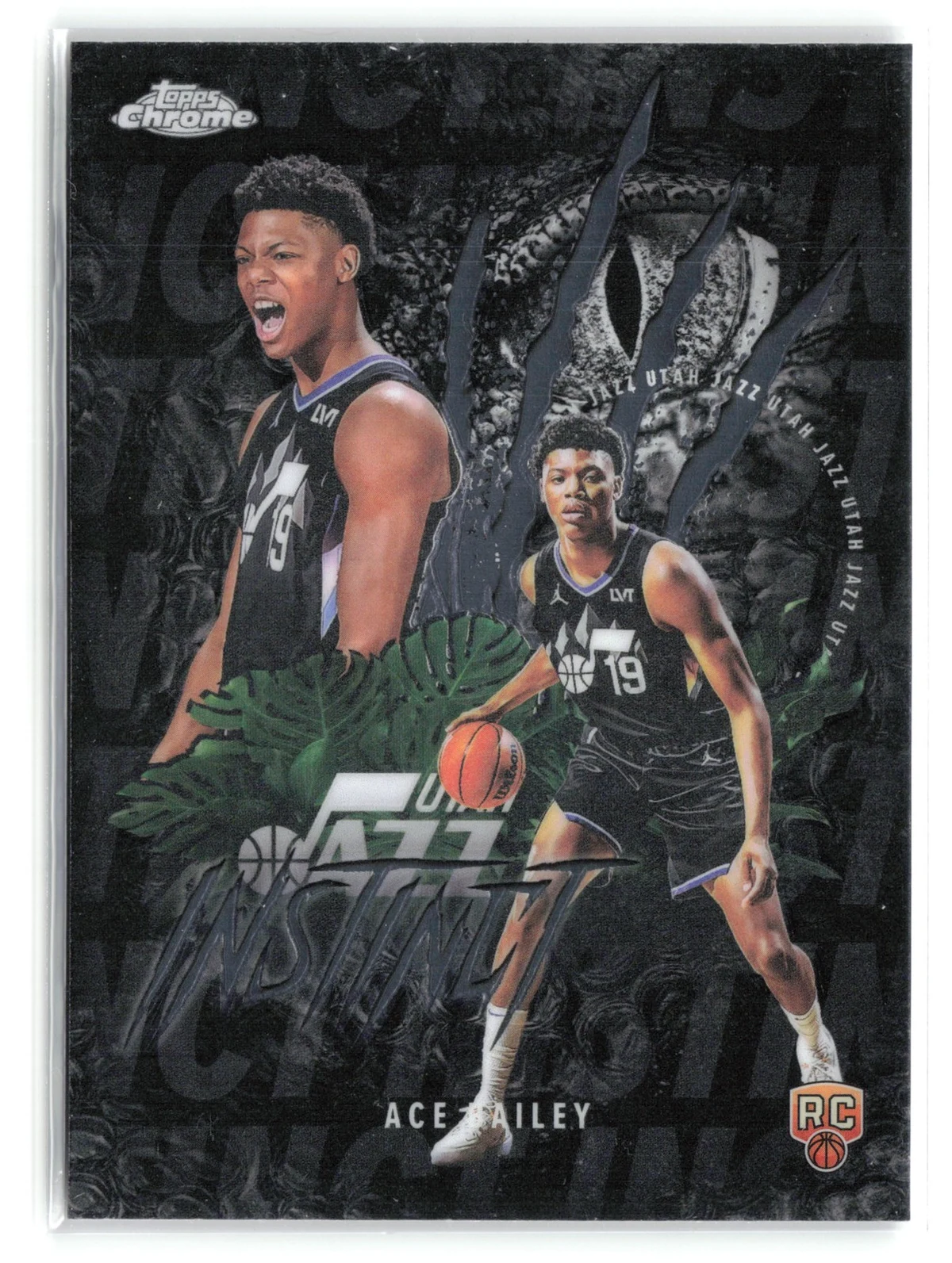 Ace Bailey 2025 Topps Chrome Basketball card