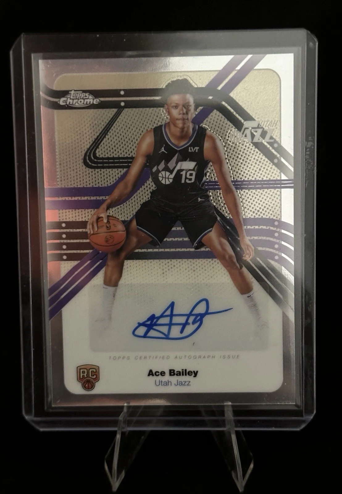 Ace Bailey 2025 Topps Chrome Basketball card