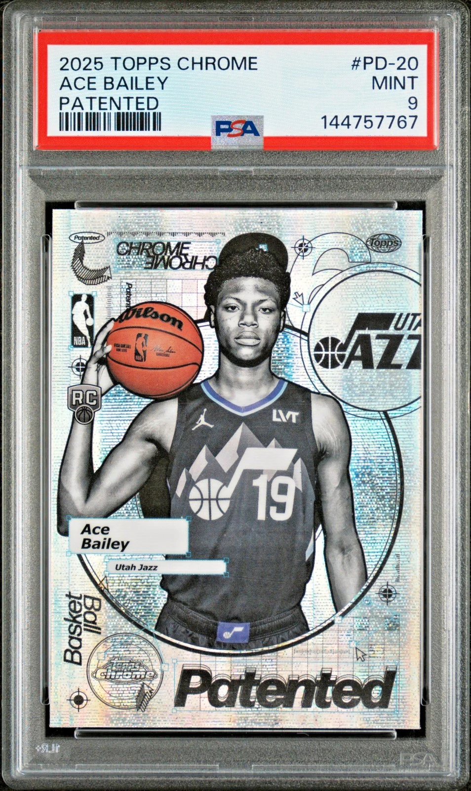 Ace Bailey 2025-26 Topps Chrome card