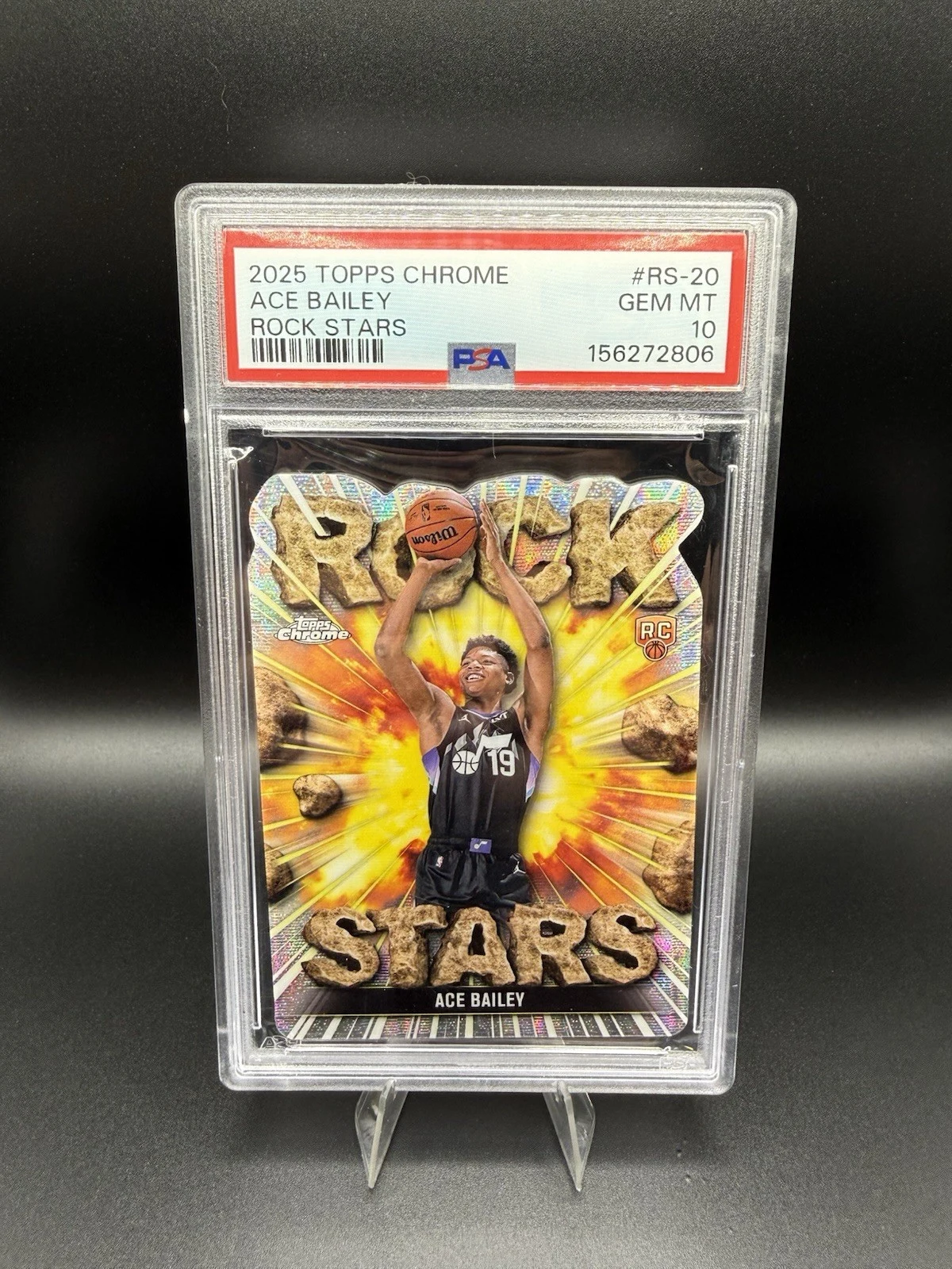 Ace Bailey 2025 Topps Chrome Basketball card