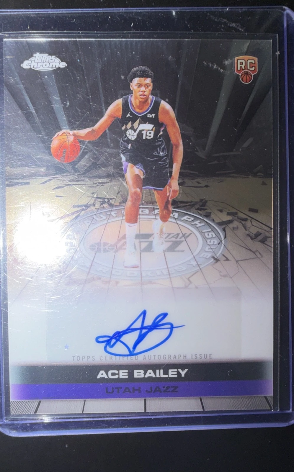 Ace Bailey 2025 Topps Chrome Basketball card